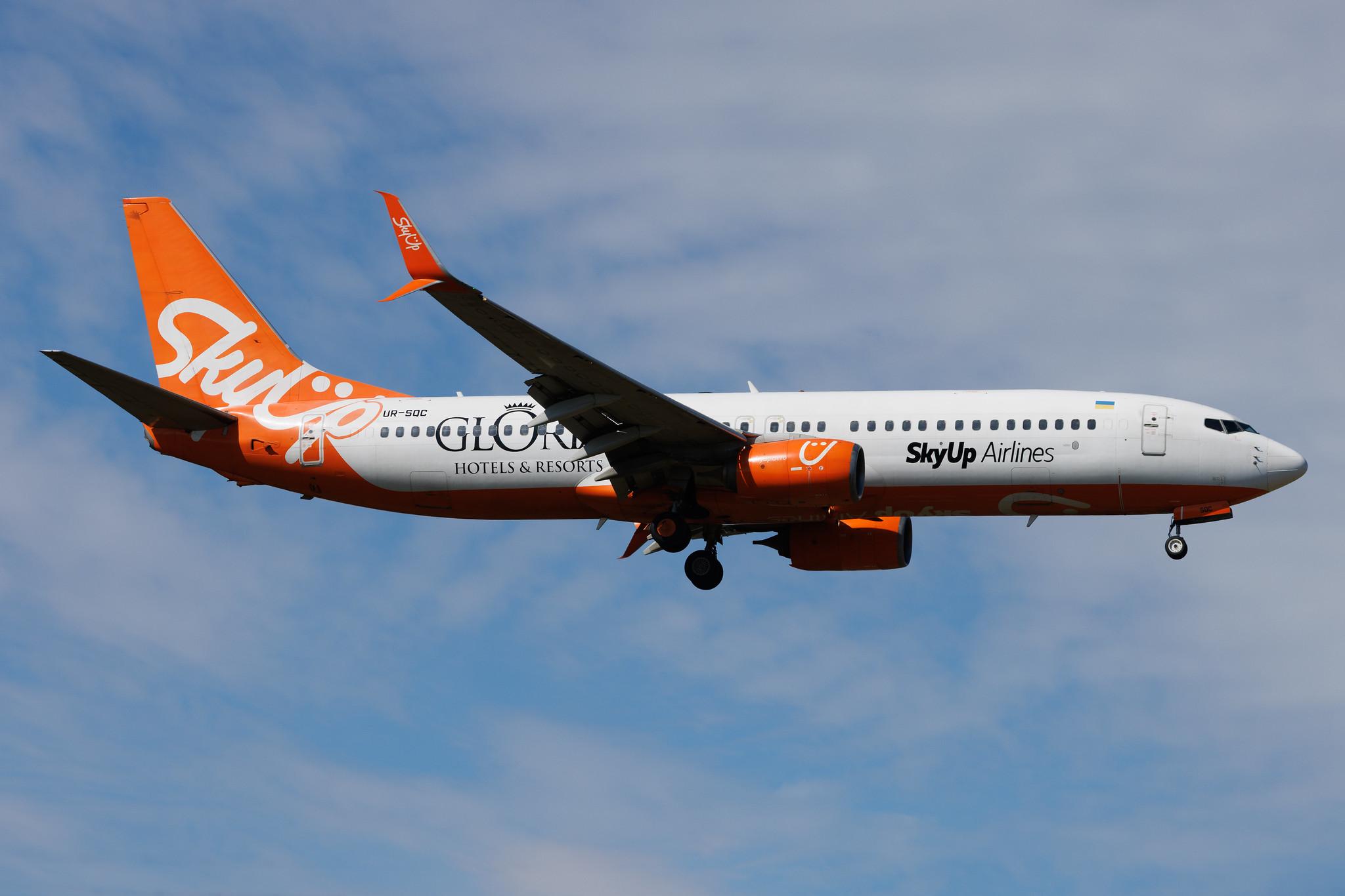 Hamburg Airport: SkyUp Airlines (PQ / SQP) | Boeing 737-8H6 B738 | UR-SQC | MSN 40146