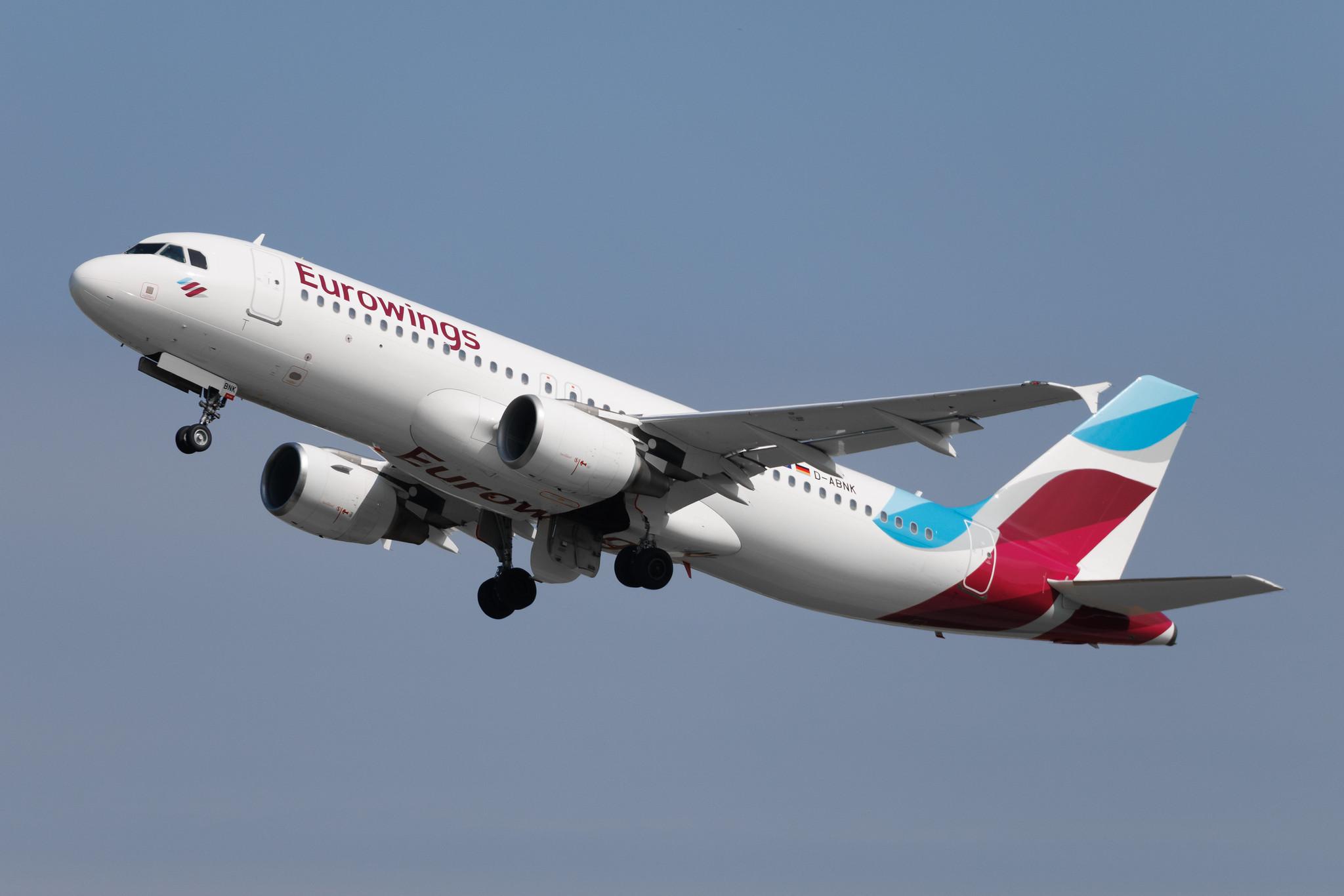 Flughafen Berlin Brandenburg: Eurowings (EW / EWG) | Airbus A320-214 A320 | D-ABNK | MSN 1769