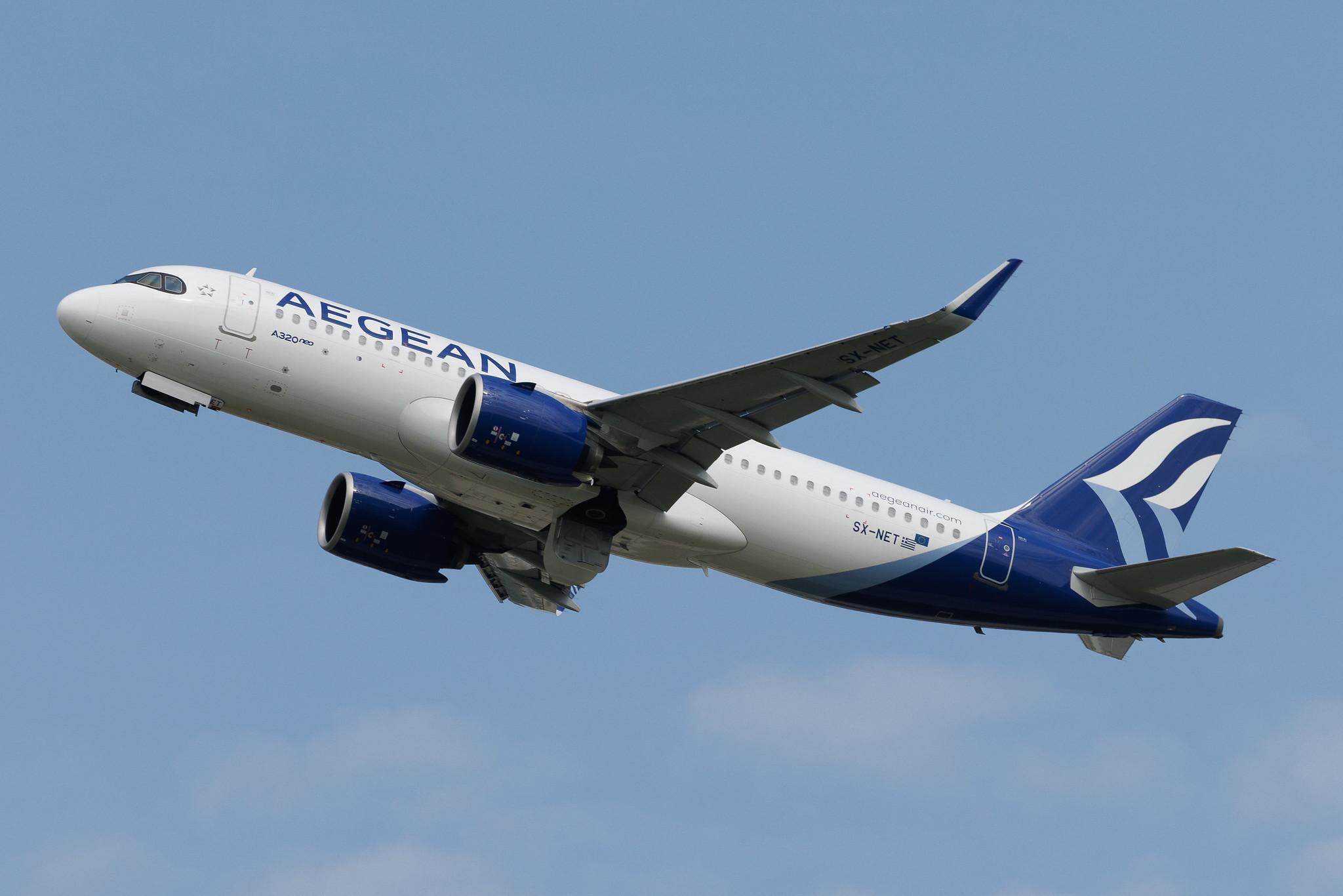Flughafen Berlin Brandenburg: Aegean Airlines (A3 / AEE) | Airbus A320-271N A20N | SX-NET | MSN 12070