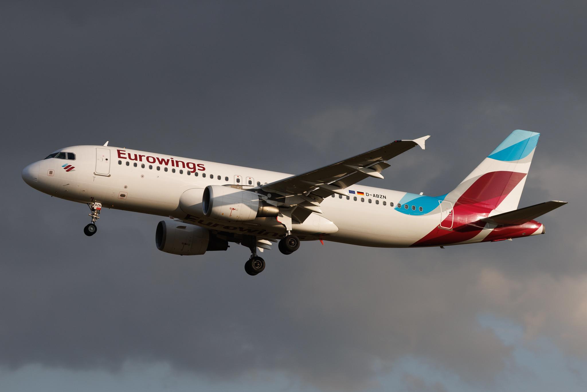 Hamburg Airport: Eurowings (EW / EWG) | Airbus A320-216 A320 | D-ABZN | MSN 3080
