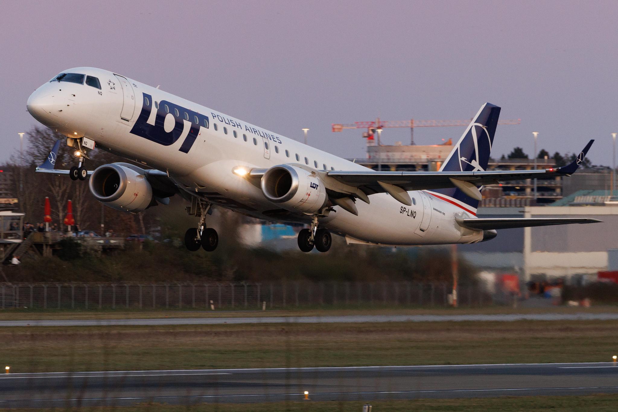 Hamburg Airport: LOT (LO / LOT) | Embraer E195AR E195 | SP-LNQ | MSN 19000692