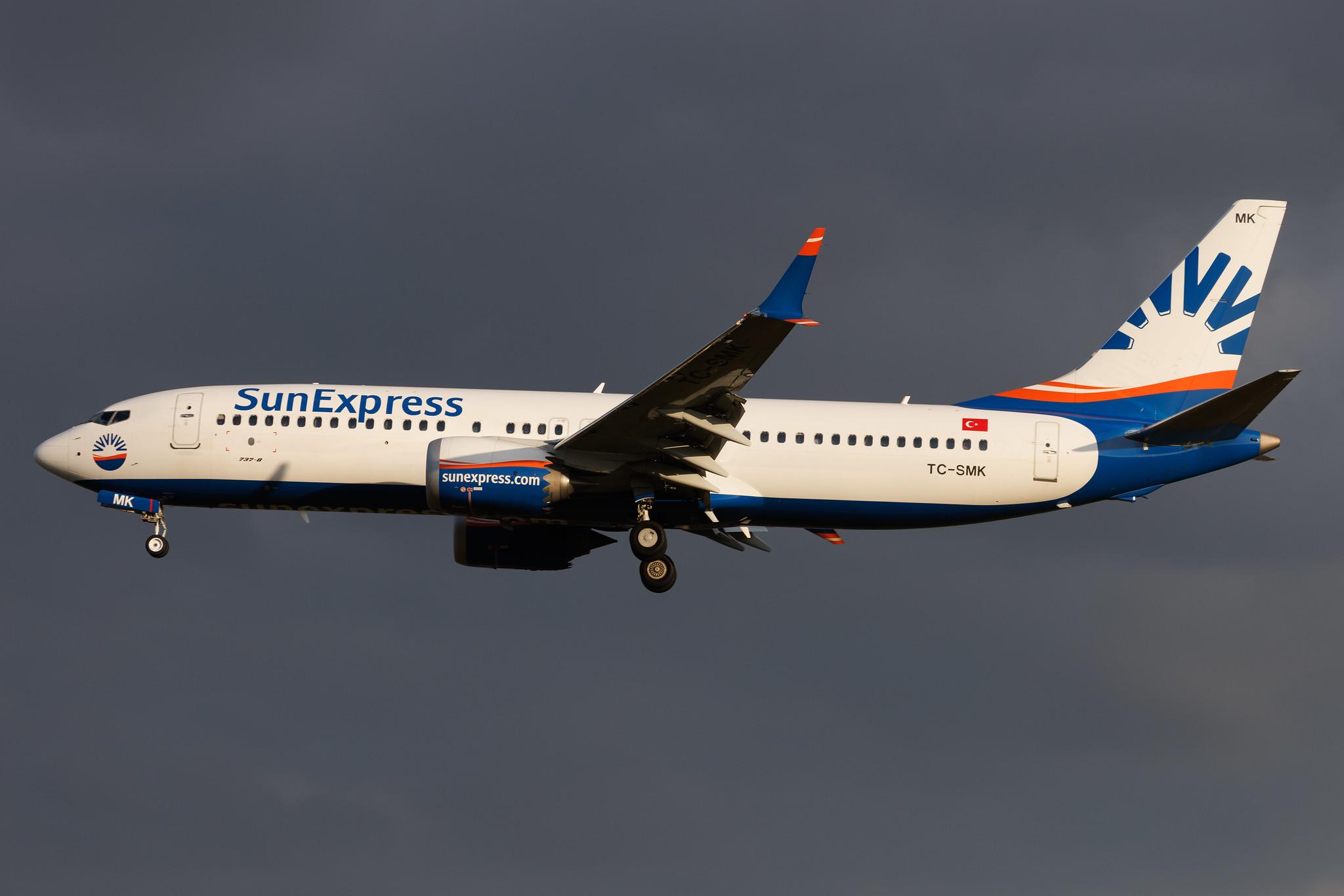 Hamburg Airport: SunExpress (XQ / SXS) | Boeing 737 MAX 8 B38M | TC-SMK | MSN 61336