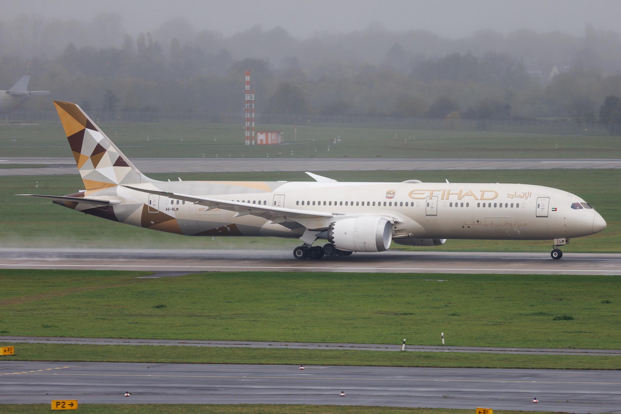 Düsseldorf Airport: Etihad Airways (EY / ETD) | Boeing 787-9 Dreamliner B789 | A6-BLM | MSN 39658
