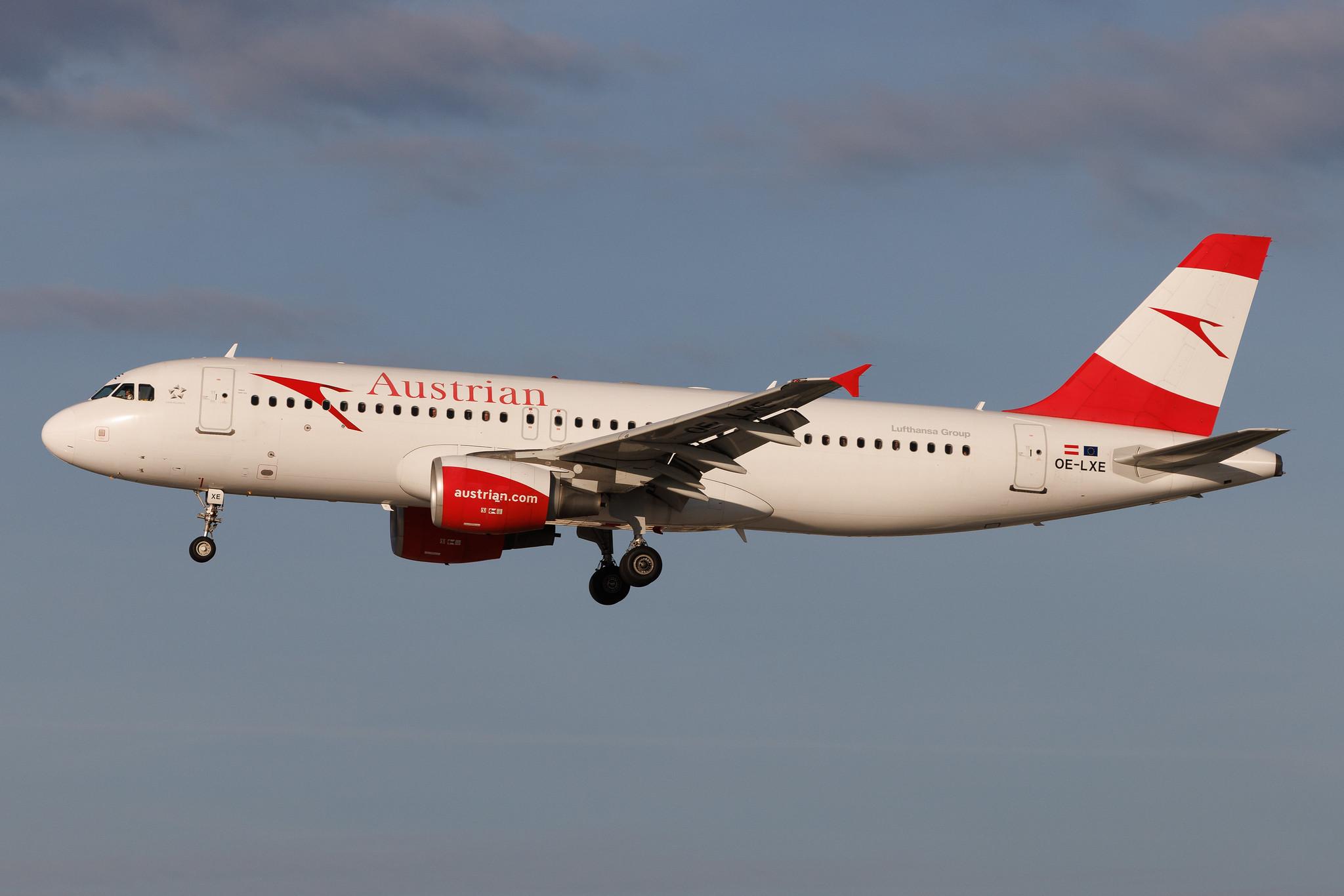Hamburg Airport: Austrian Airlines (OS / AUA) | Airbus A320-216 A320 | OE-LXE | MSN 3532