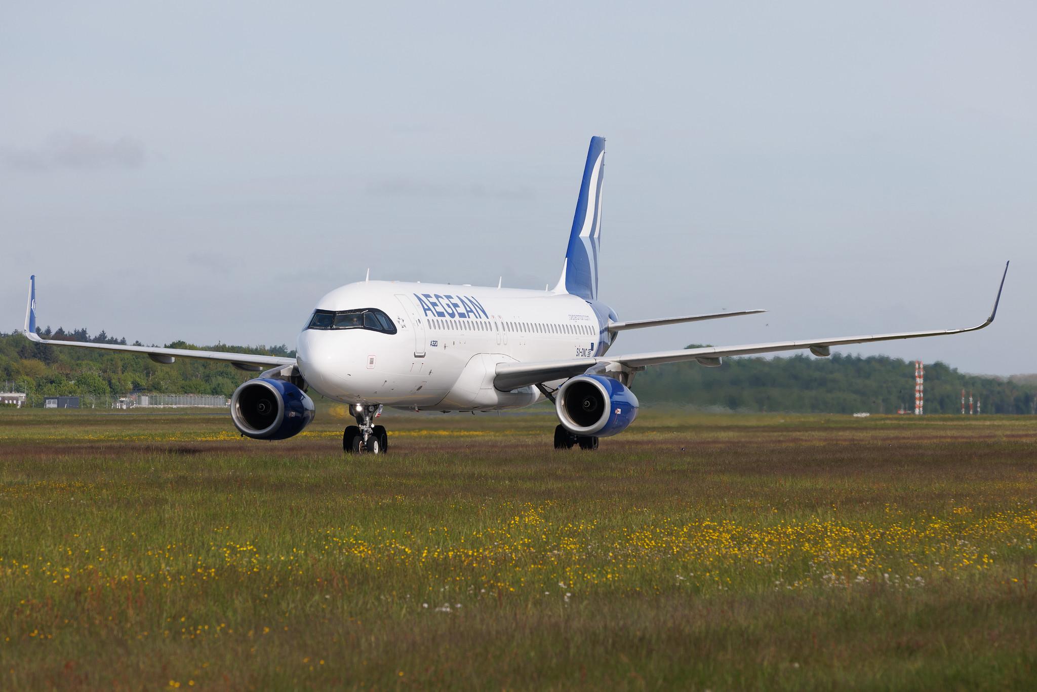 Hamburg Airport: Aegean Airlines (A3 / AEE) | Airbus A320-232 A320 | SX-DNC | MSN 6961