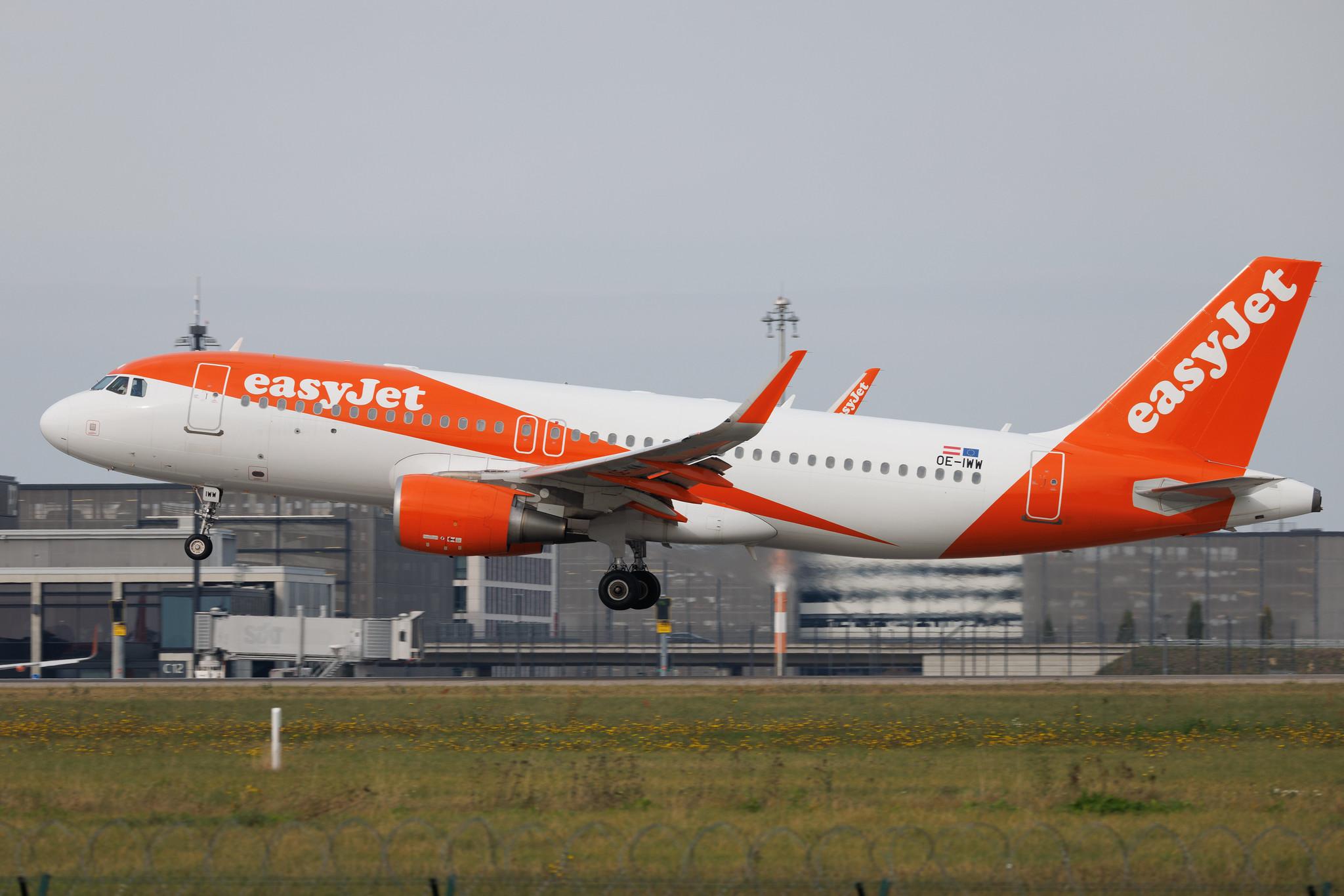 Flughafen Berlin Brandenburg: easyJet (U2 / EZY) | Operator: easyJet Europe | Airbus A320-214 A320 | OE-IWW | MSN 06257