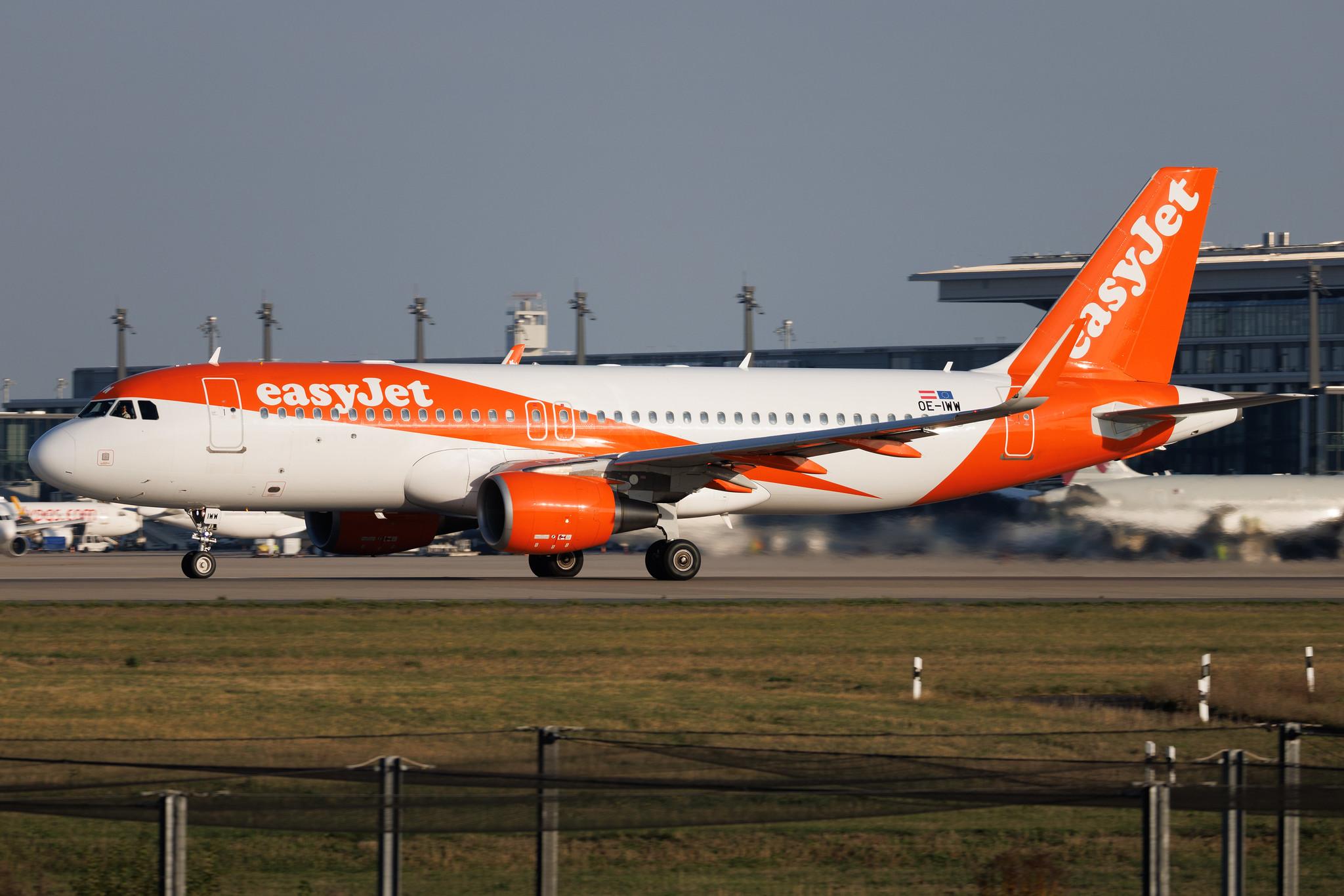 Flughafen Berlin Brandenburg: easyJet (U2 / EZY) | Operator: easyJet Europe | Airbus A320-214 A320 | OE-IWW | MSN 06257