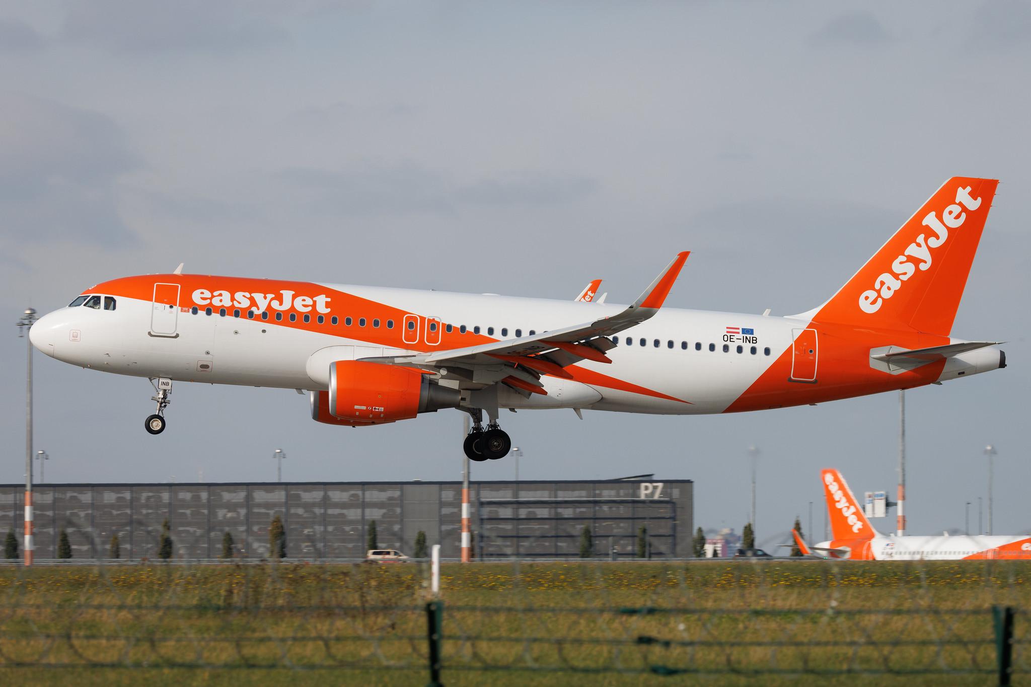 Flughafen Berlin Brandenburg: easyJet (U2 / EZY) | Operator: easyJet Europe | Airbus A320-214 A320 | OE-INB | MSN 7730