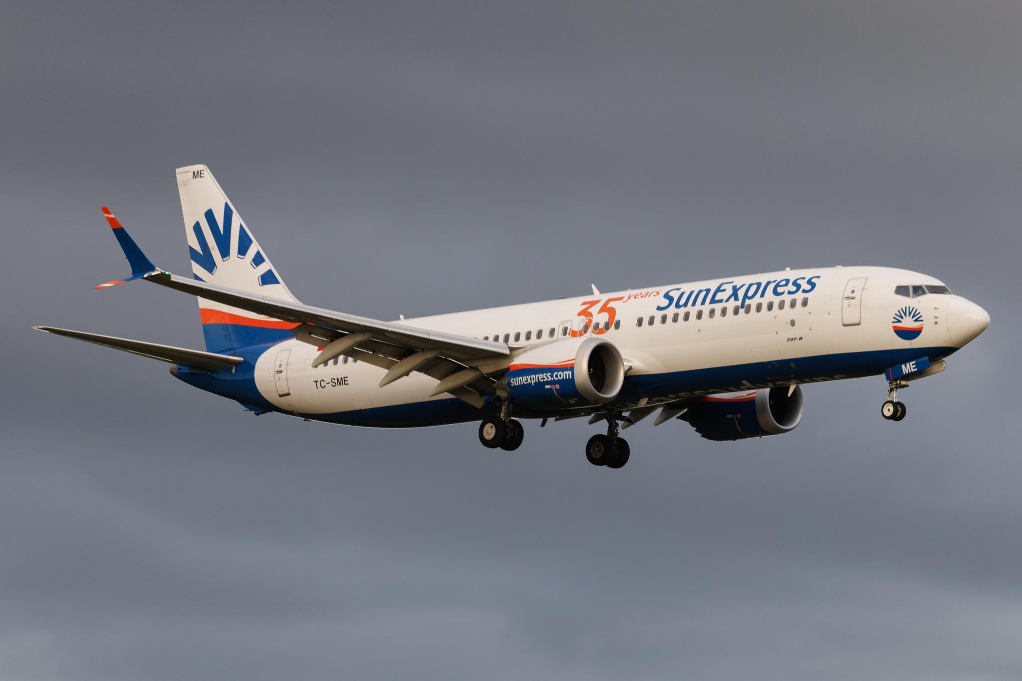 Hamburg Airport: SunExpress (XQ / SXS) | Boeing 737 MAX 8 B38M | TC-SME | MSN 63607