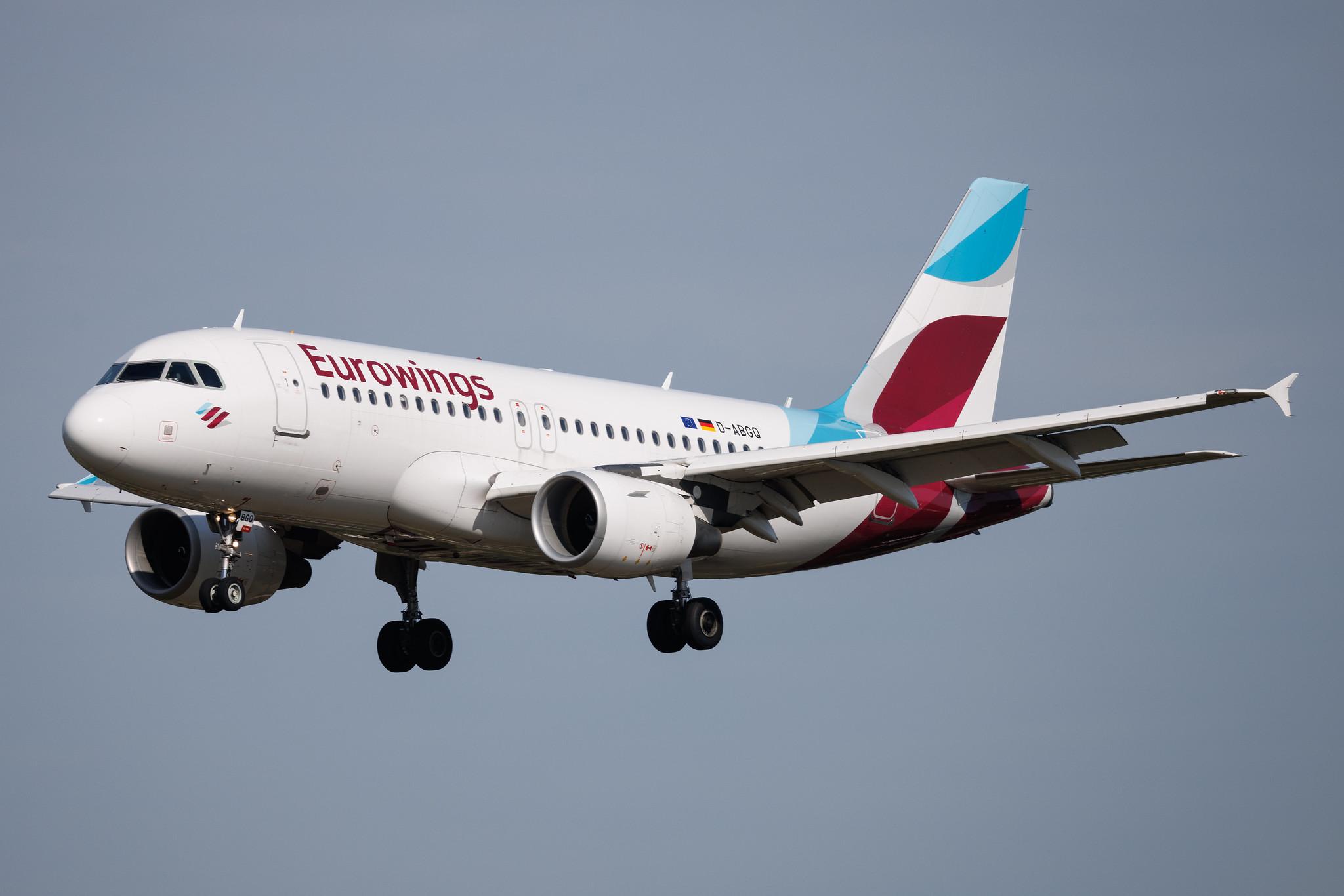 Hamburg Airport: Eurowings (EW / EWG) | Airbus A319-112 A319 | D-ABGQ | MSN 3700