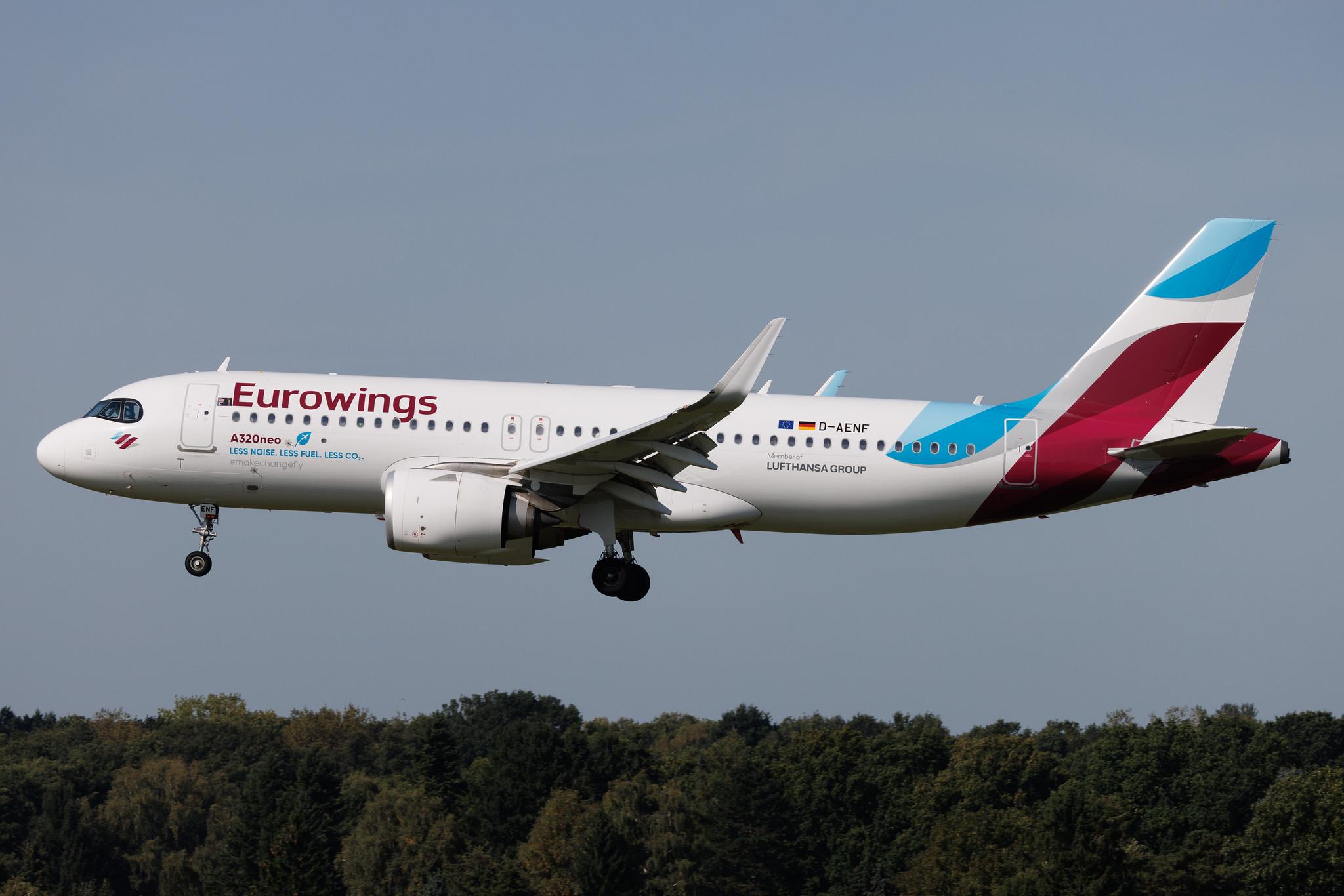 Hamburg Airport: Eurowings (EW / EWG) | Airbus A320-251N A20N | D-AENF | MSN 10674