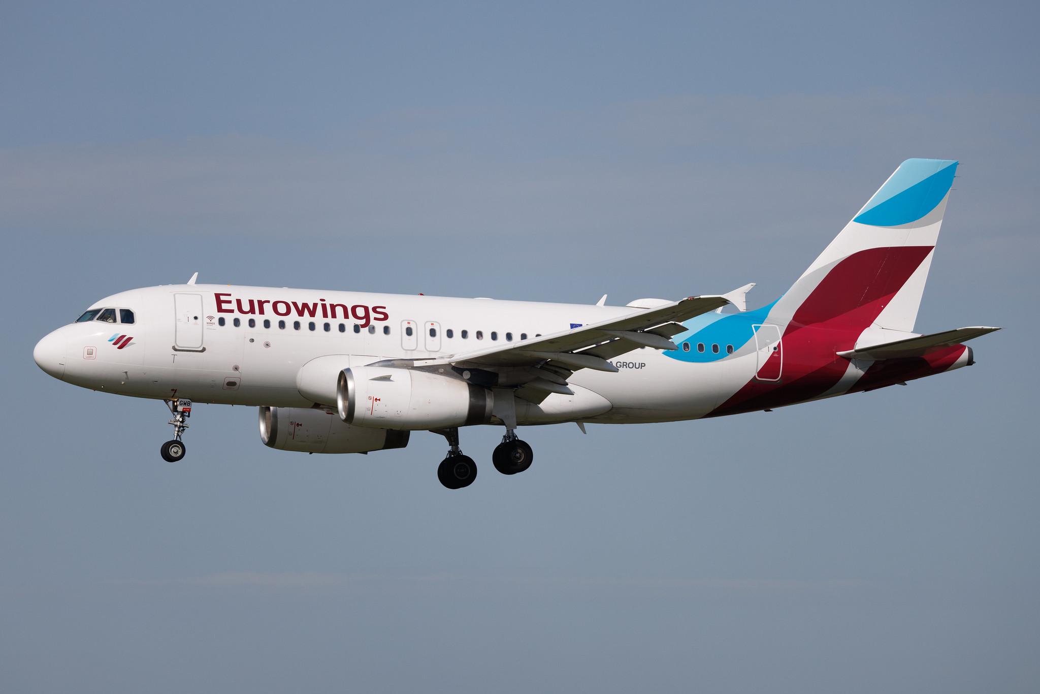 Hamburg Airport: Eurowings (EW / EWG) | Airbus A319-132 A319 | D-AGWB | MSN 2833