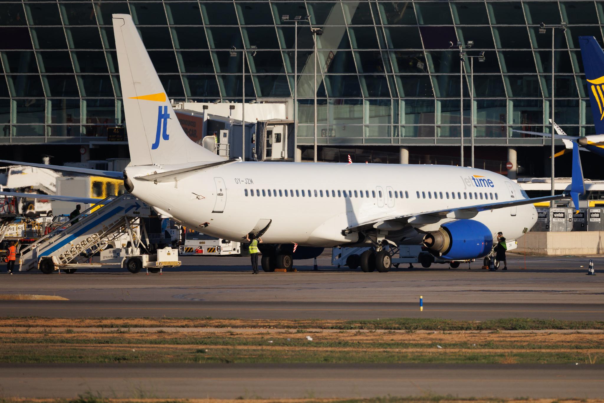 Palma de Mallorca Airport: Jettime (JP / JTD) | Boeing 737-8K5 B738 | OY-JZM | MSN 34688