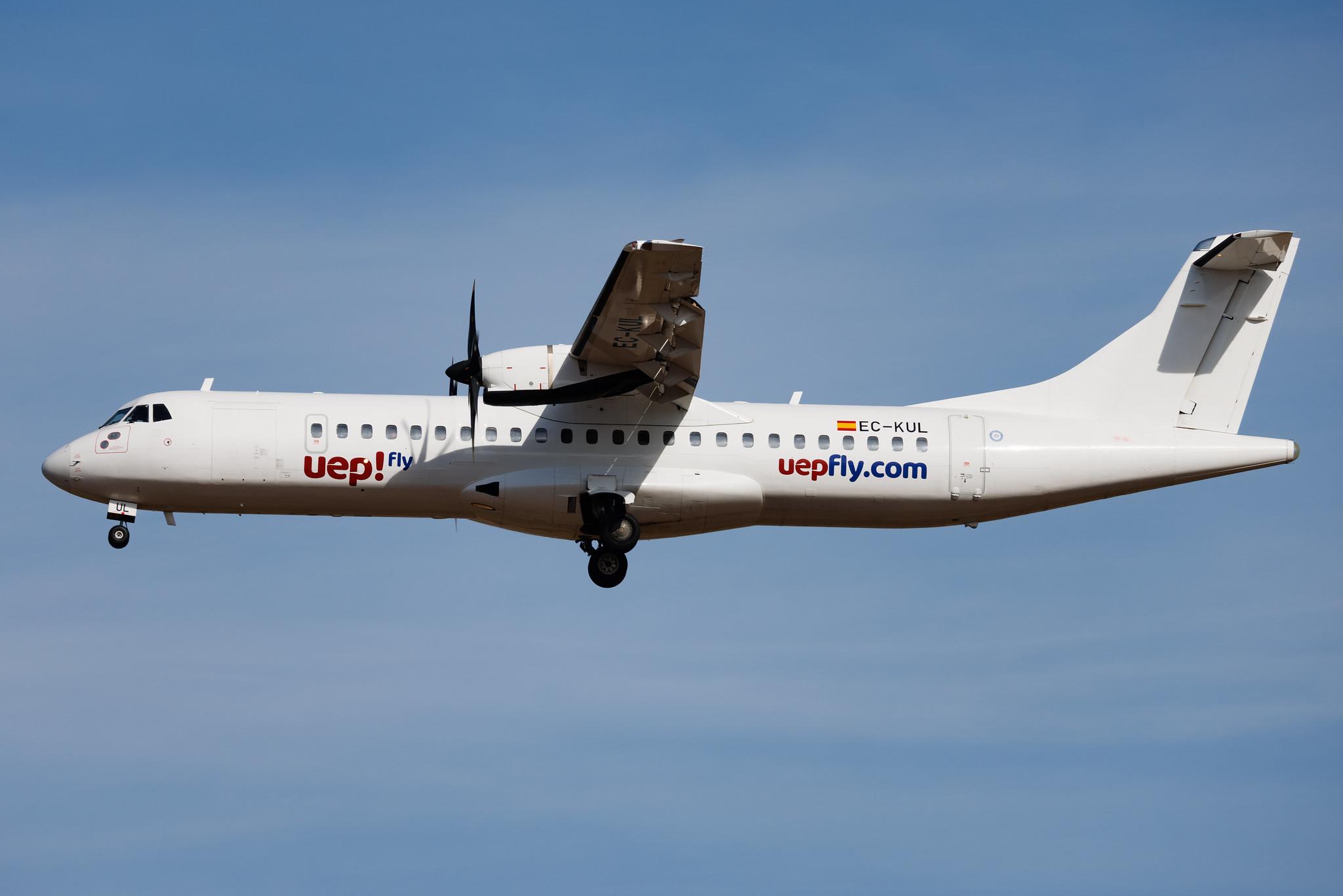 Palma de Mallorca Airport: uep! Fly  | Operator: Swiftair | ATR 72-500 AT75 | EC-KUL | MSN 0809