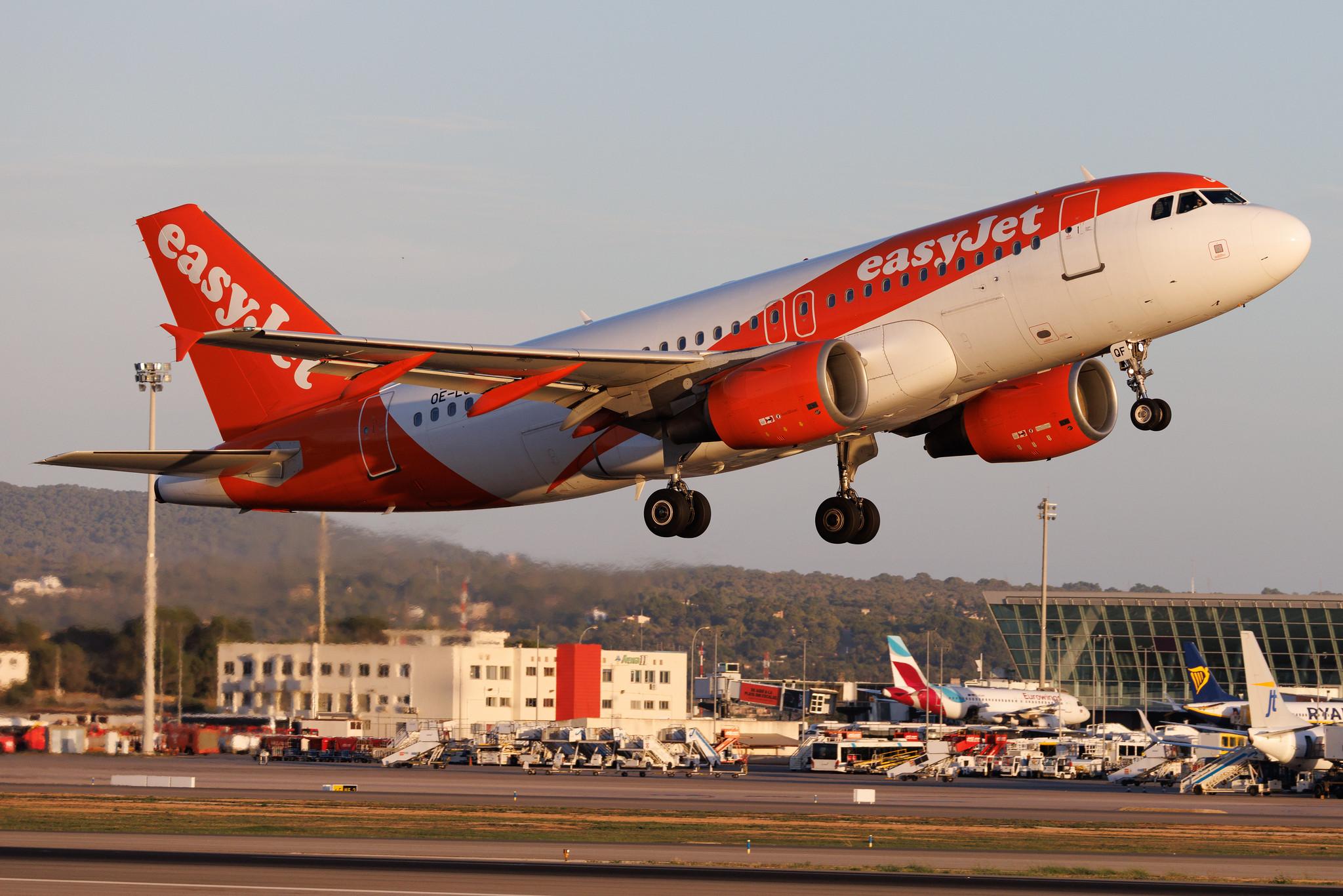 Palma de Mallorca Airport: easyJet (U2 / EZY) | Operator: easyJet Europe | Airbus A319-111 A319 | OE-LQF | MSN 03844