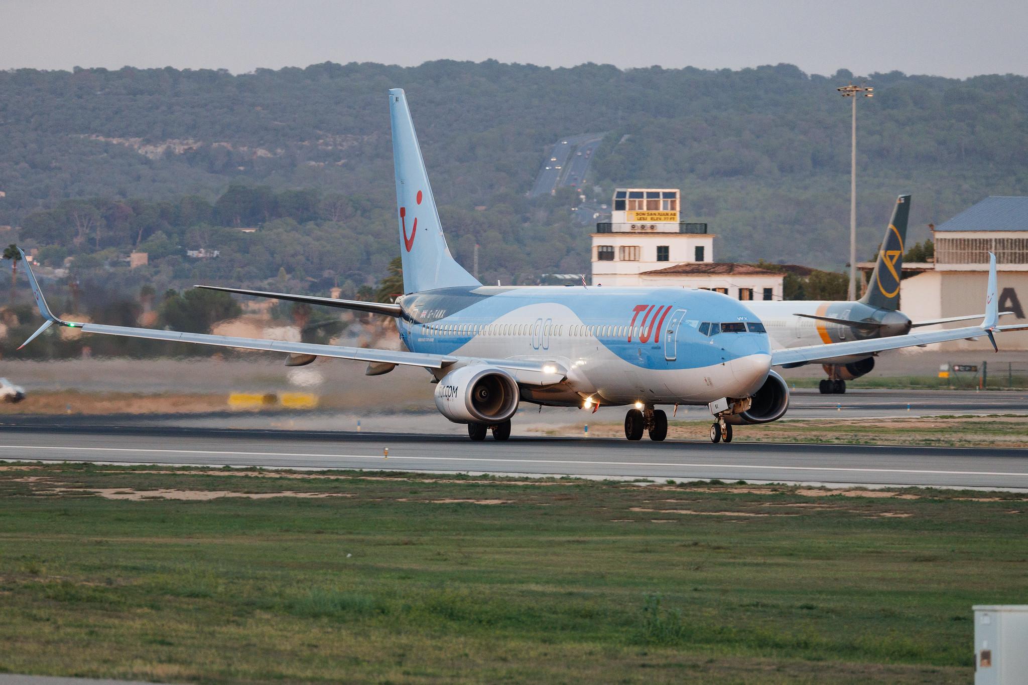 Palma de Mallorca Airport: TUI (X3 / TUI) | Operator: TUI Airways | Boeing 737-8K5 B738 | G-TAWX | MSN 44272