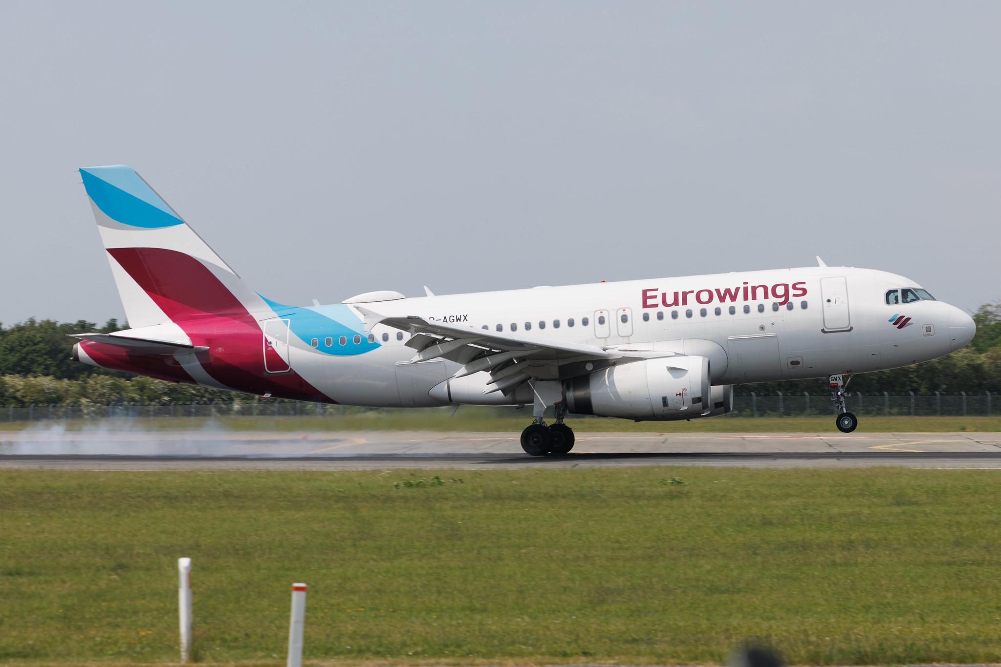 Copenhagen Airport: Eurowings (EW / EWG) |  Airbus A319-132 A319 | D-AGWX | MSN 5569