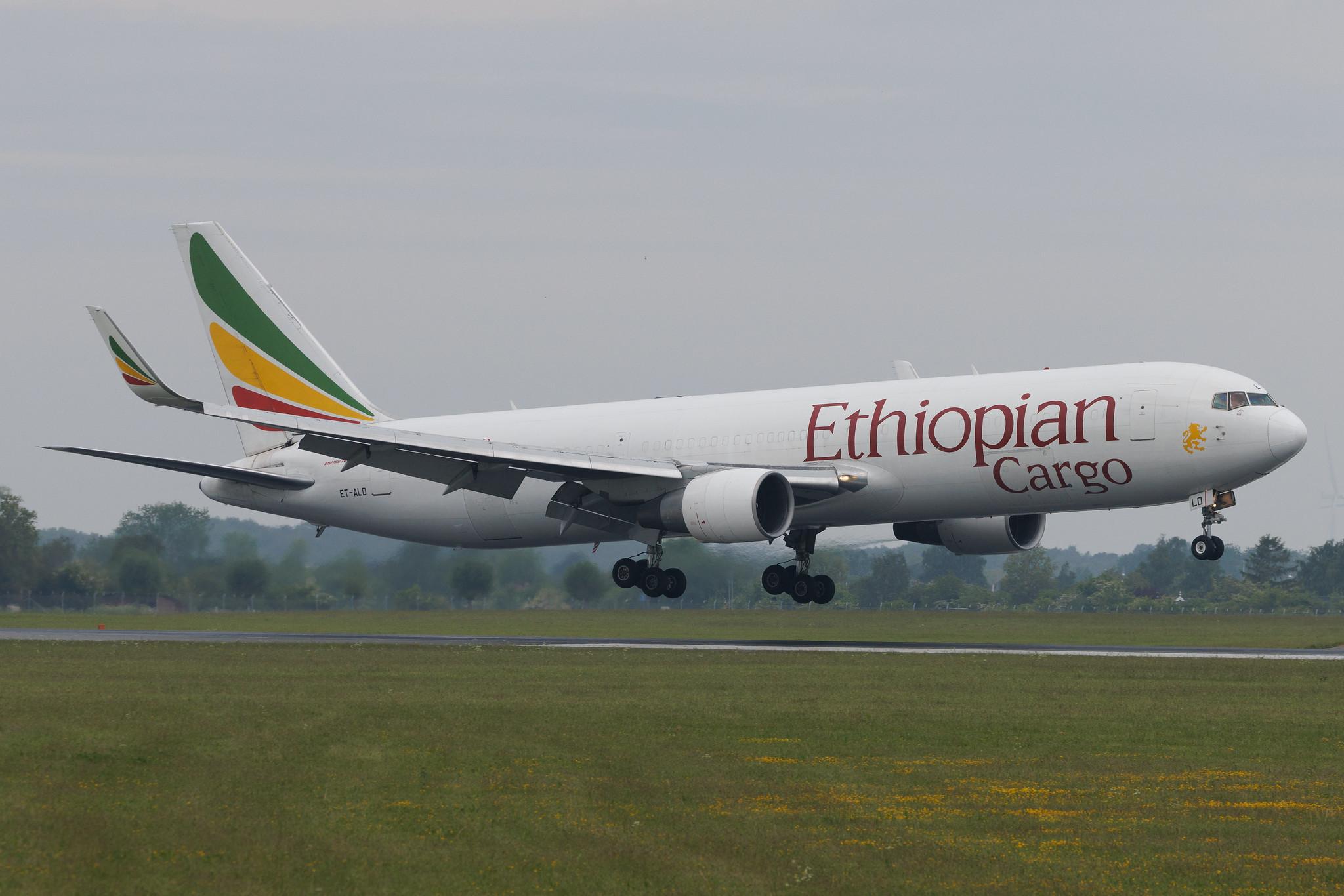Copenhagen Airport: Ethiopian Cargo (ET / ETH) | Operator: Ethiopian Airlines | Boeing 767-360(ER)(BDSF) B763 | ET-ALO | MSN 33768
