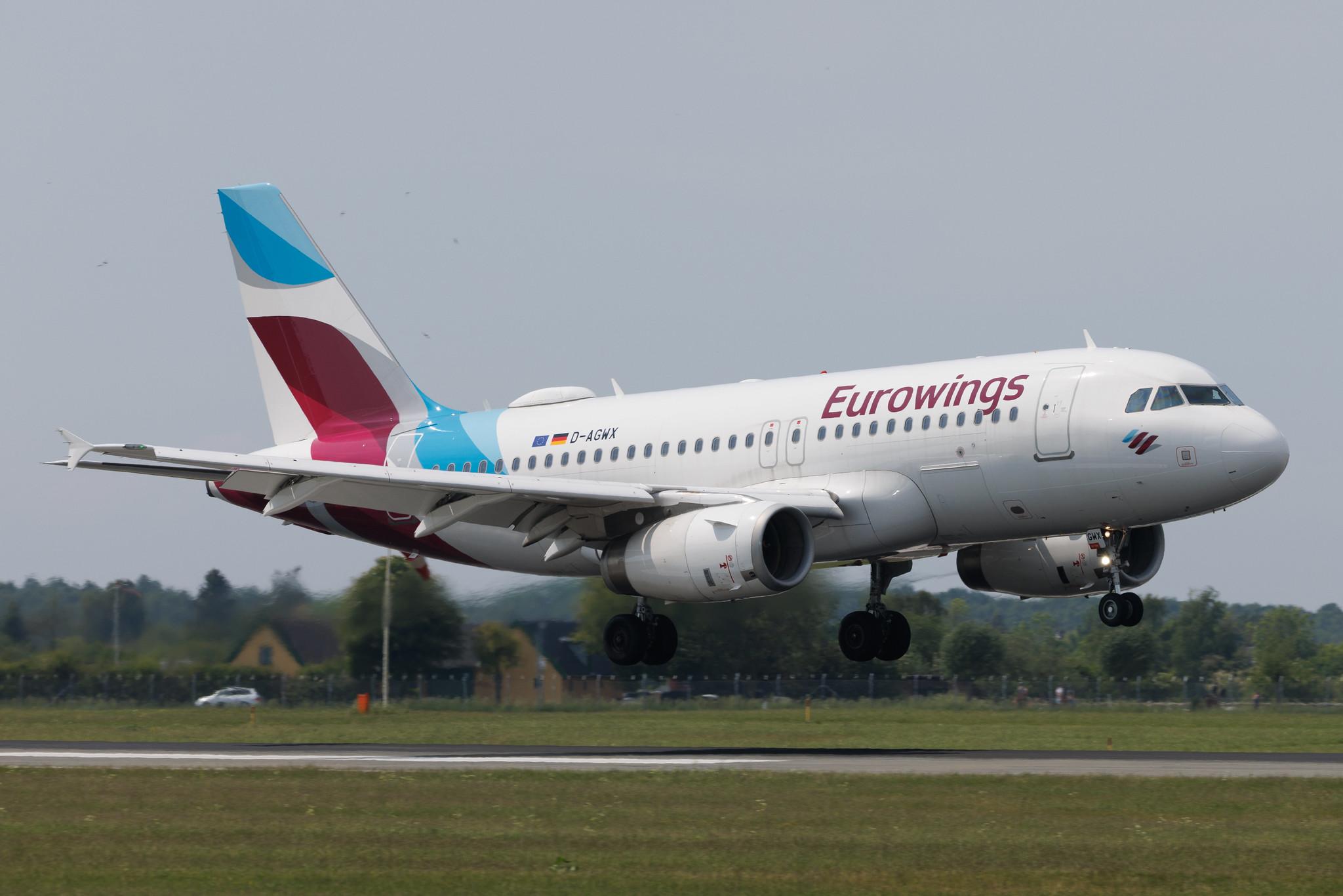 Copenhagen Airport: Eurowings (EW / EWG) |  Airbus A319-132 A319 | D-AGWX | MSN 5569
