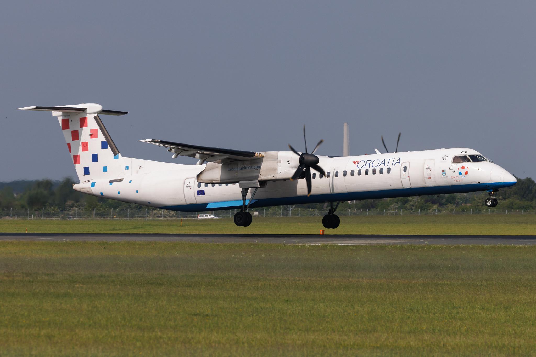 Copenhagen Airport: Croatia Airlines (OU / CTN) | De Havilland Canada Dash 8-400 DH8D | 9A-CQF | MSN 4301