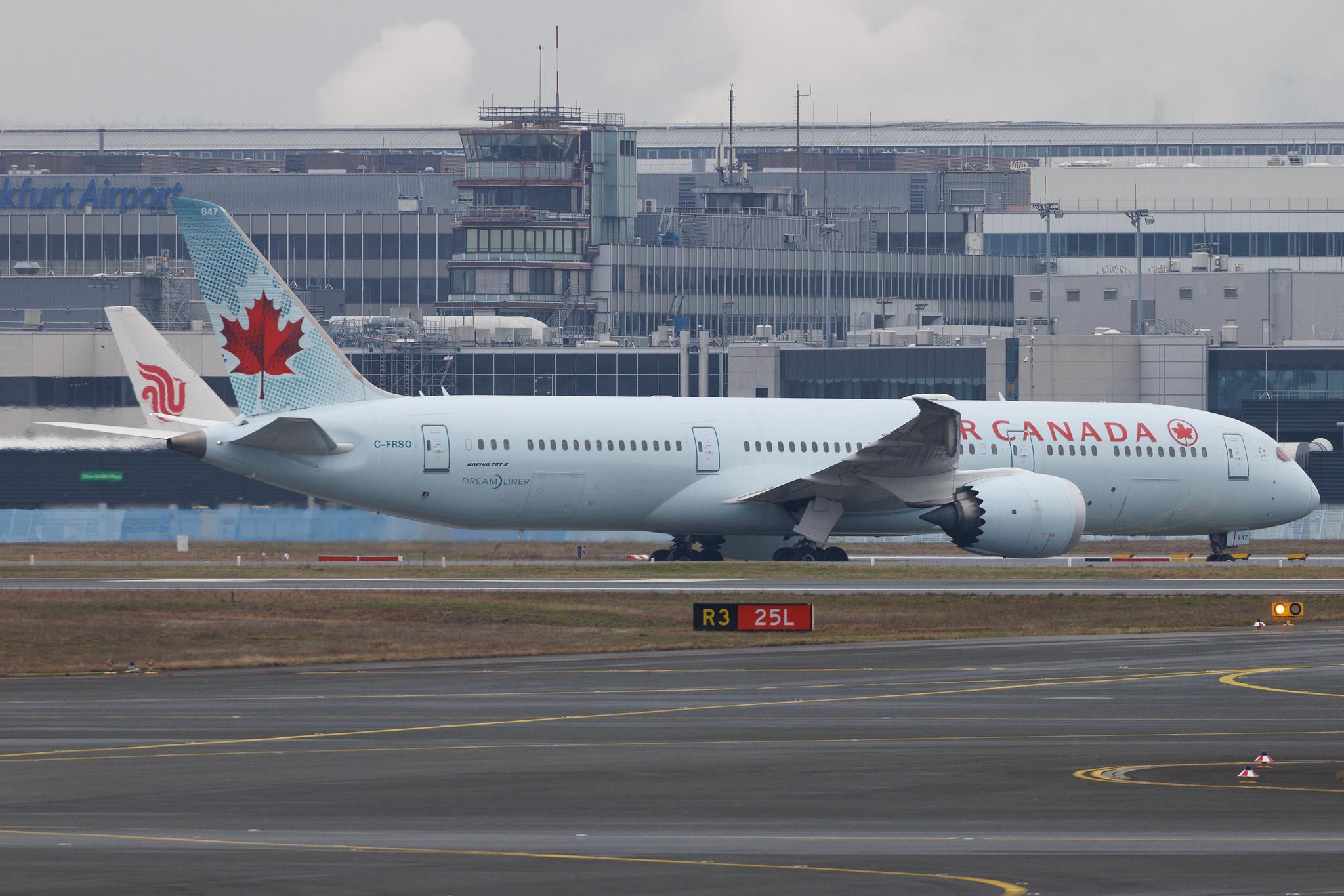 Frankfurt Airport: Air Canada (AC / ACA) | Boeing 787-9 Dreamliner B789 | C-FRSO | MSN 37177