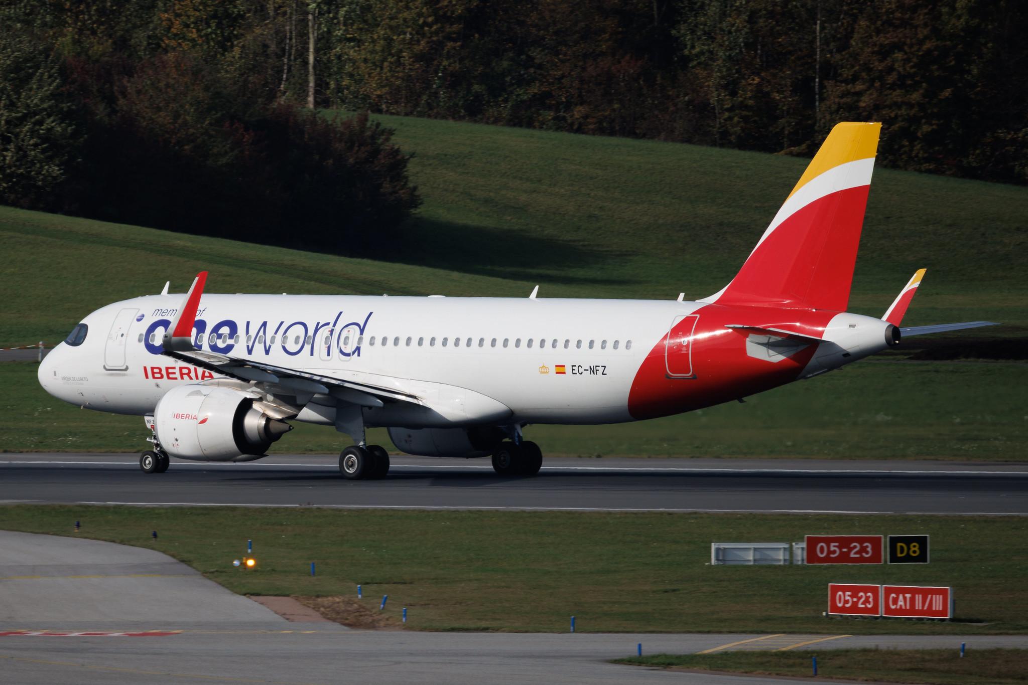 Hamburg Airport: Iberia (IB / IBE) | Livery: Oneworld Livery | Airbus A320-251N A20N | EC-NFZ | MSN 10002