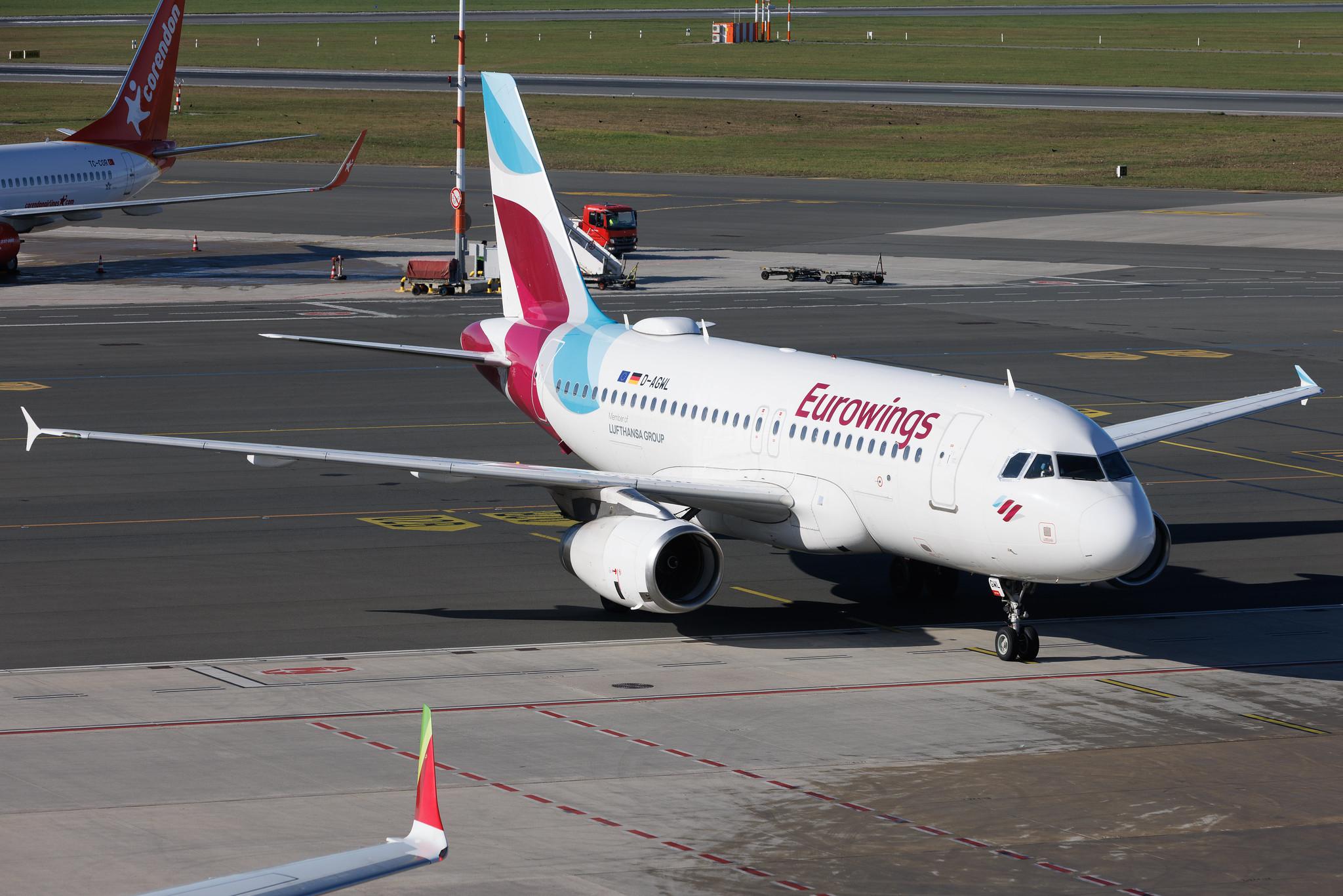 Hamburg Airport: Eurowings (EW / EWG) | Airbus A319-132 A319 | D-AGWL | MSN 3534
