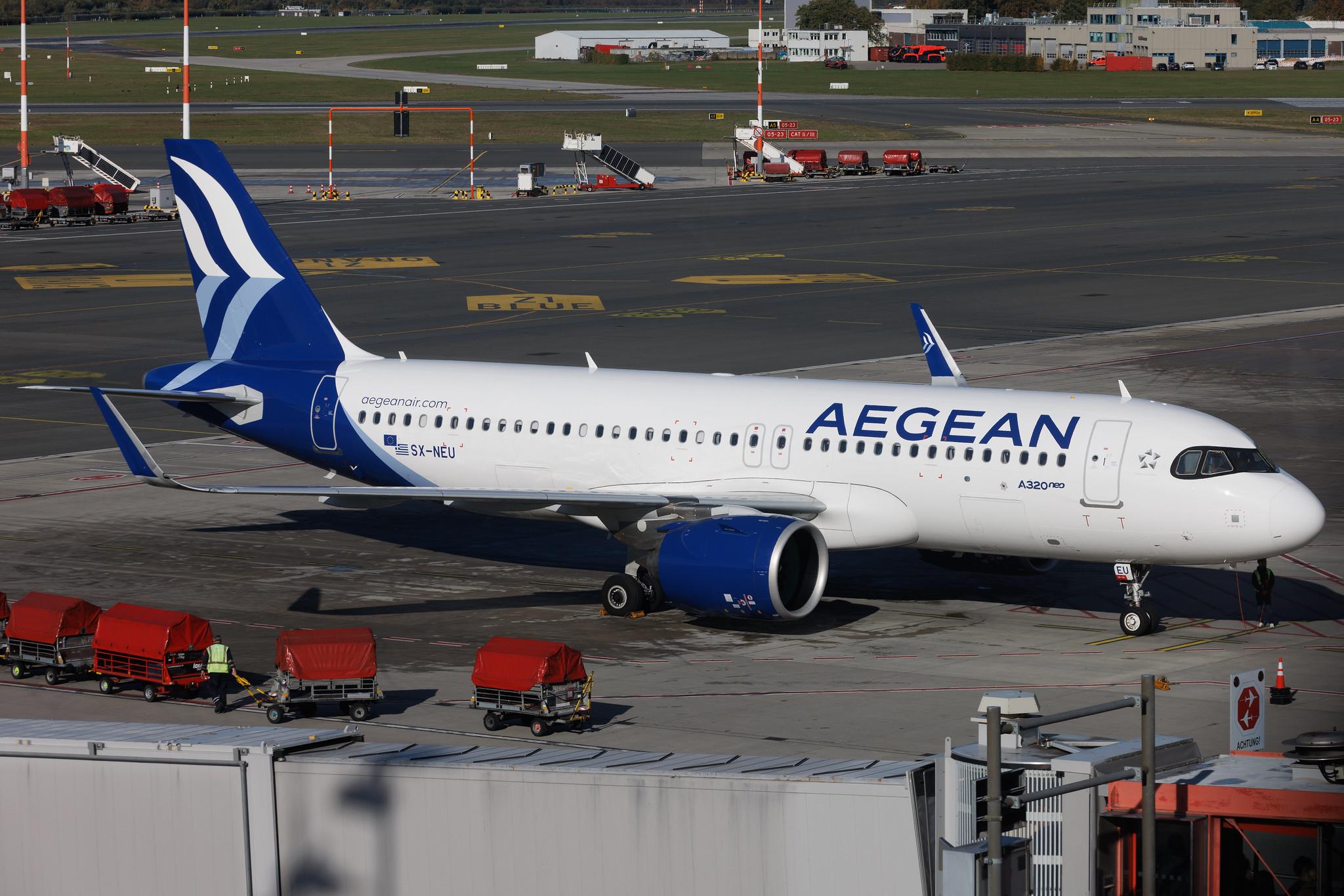 Hamburg Airport: Aegean Airlines (A3 / AEE) | Airbus A320-271N A20N | SX-NEU | MSN 12432