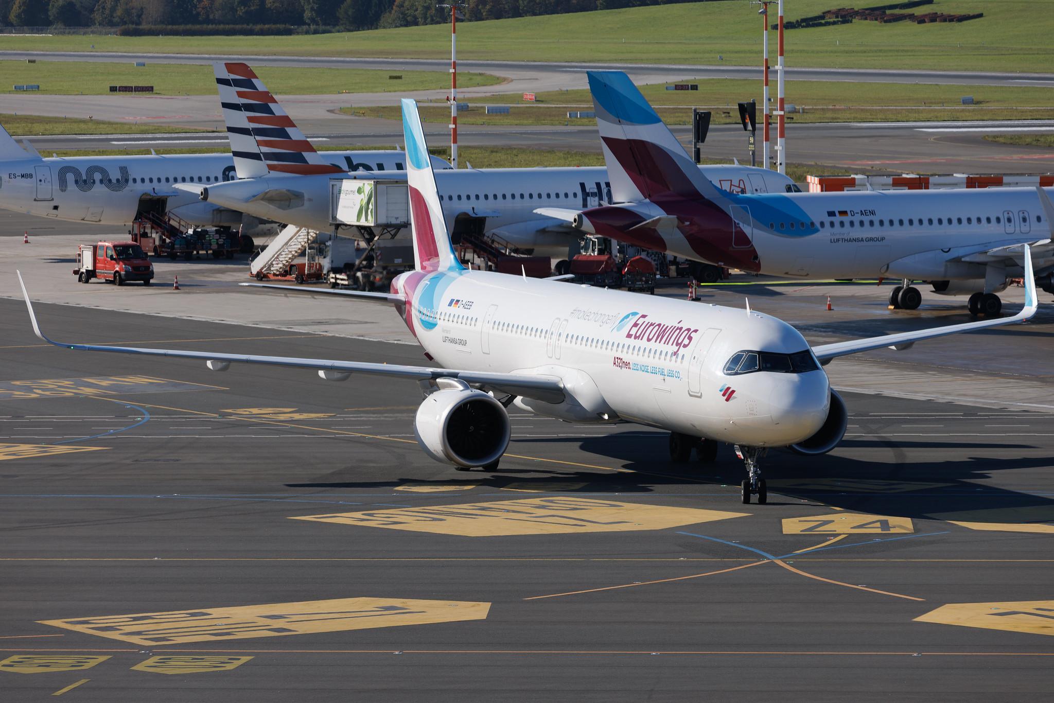 Hamburg Airport: Eurowings (EW / EWG) | Airbus A321-251NX A21N | D-AEEB | MSN 11448