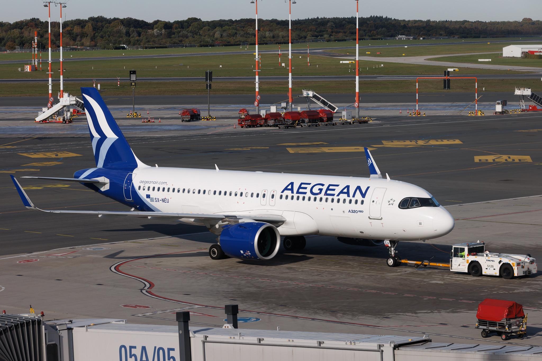 Hamburg Airport: Aegean Airlines (A3 / AEE) | Airbus A320-271N A20N | SX-NEU | MSN 12432