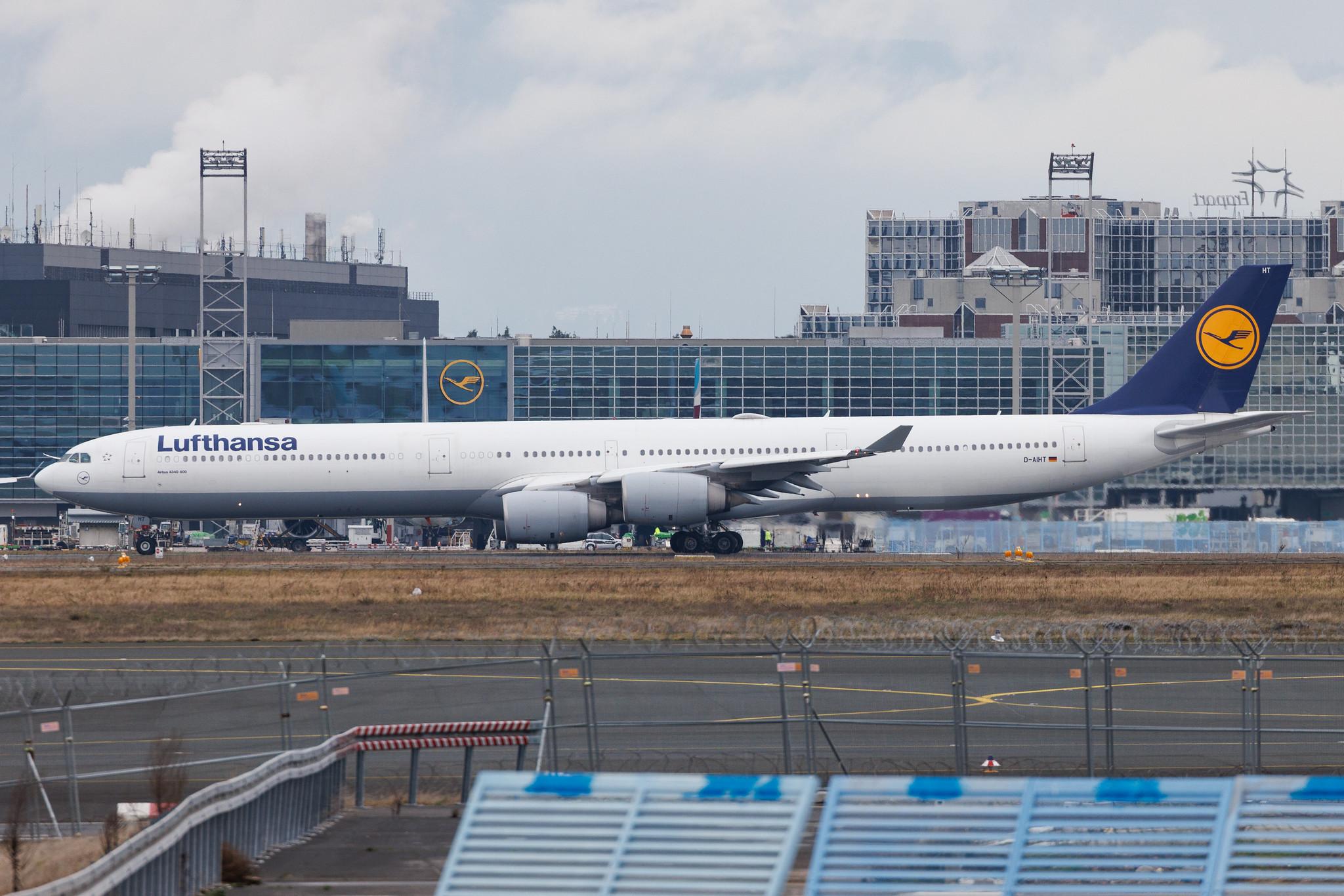 Frankfurt Airport: Lufthansa (LH / DLH) | Airbus A340-642 A346 | D-AIHT | MSN 0846