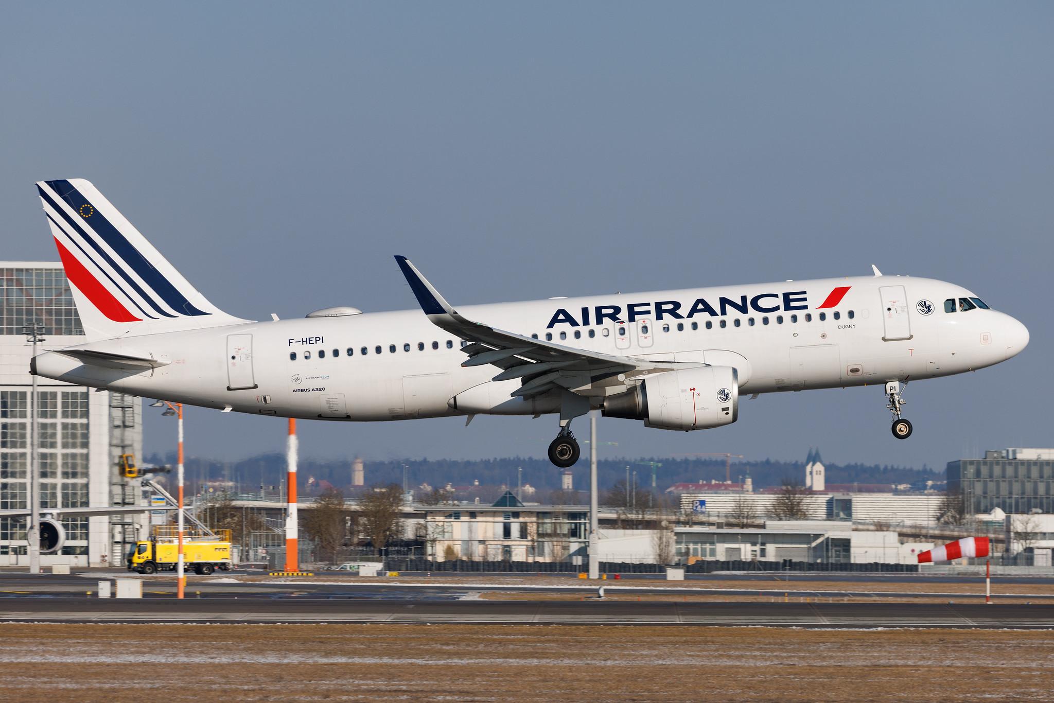 Munich Airport: Air France (AF / AFR) |  Airbus A320-214 A320 | F-HEPI | MSN 7713