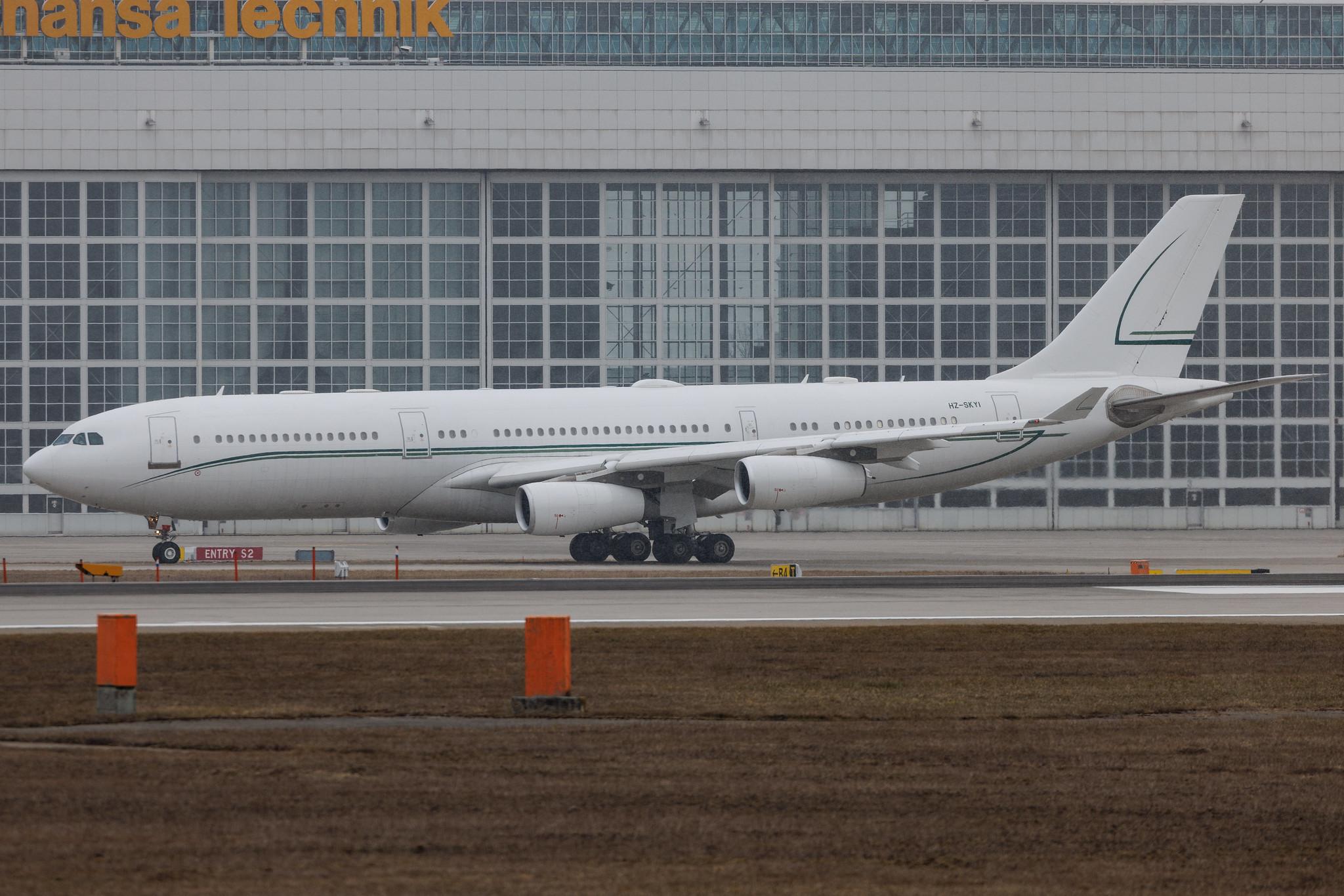 Munich Airport: Alpha Star | Airbus A340-212 A342 | HZ-SKY1 | MSN 0009