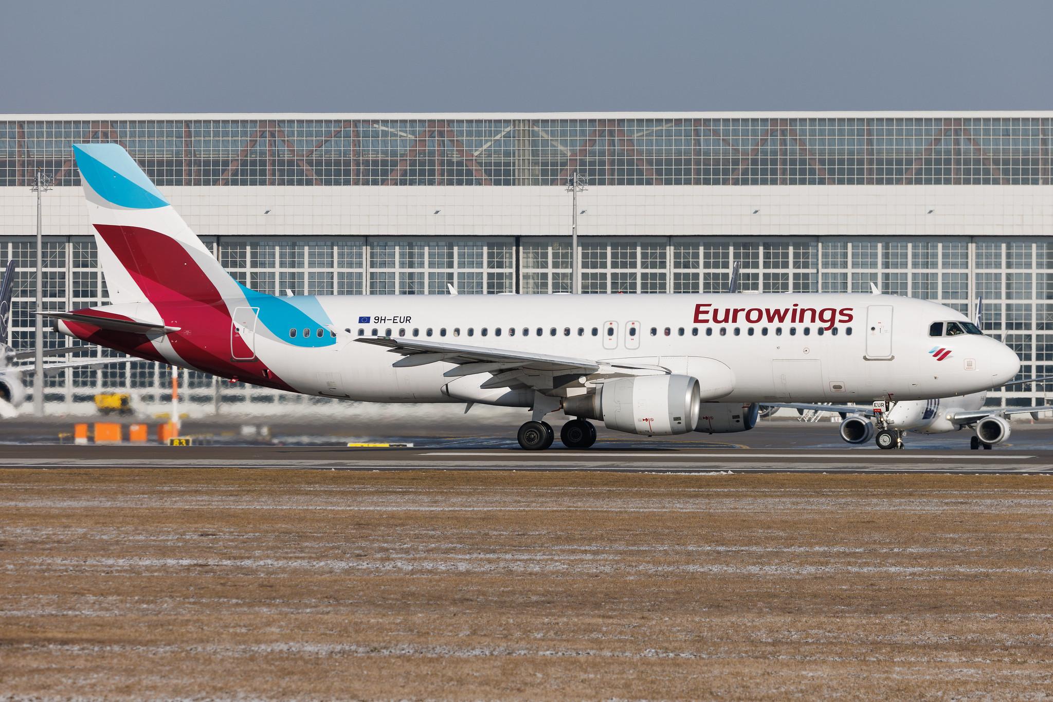Munich Airport: Eurowings (EW / EWG) | Operator: Eurowings Europe | Airbus A320-214 A320 | 9H-EUR | MSN 03908