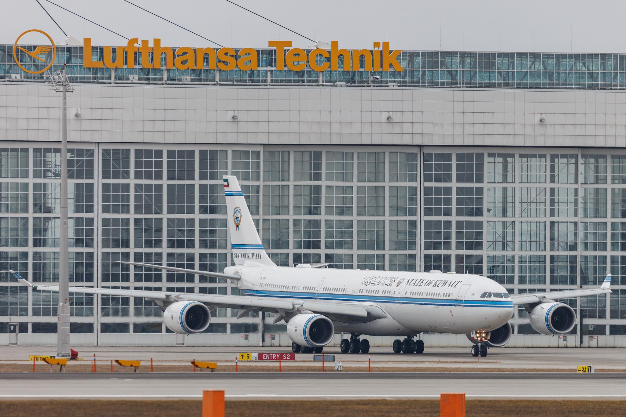 Munich Airport: Kuwait - Government (KUG) | Airbus A340-541 A345 | 9K-GBB | MSN 1102