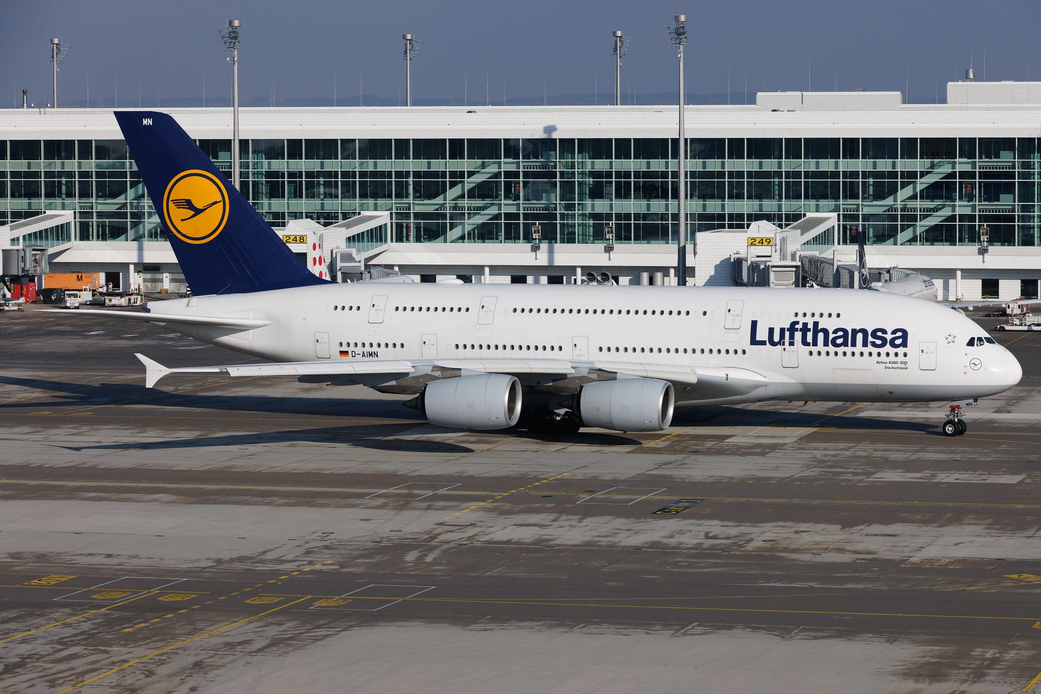 Munich Airport: Lufthansa (LH / DLH) | Airbus A380-841 A388 | D-AIMN | MSN 177