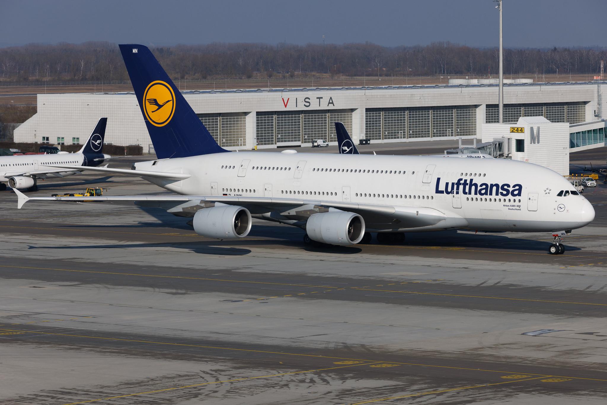 Munich Airport: Lufthansa (LH / DLH) | Airbus A380-841 A388 | D-AIMN | MSN 177