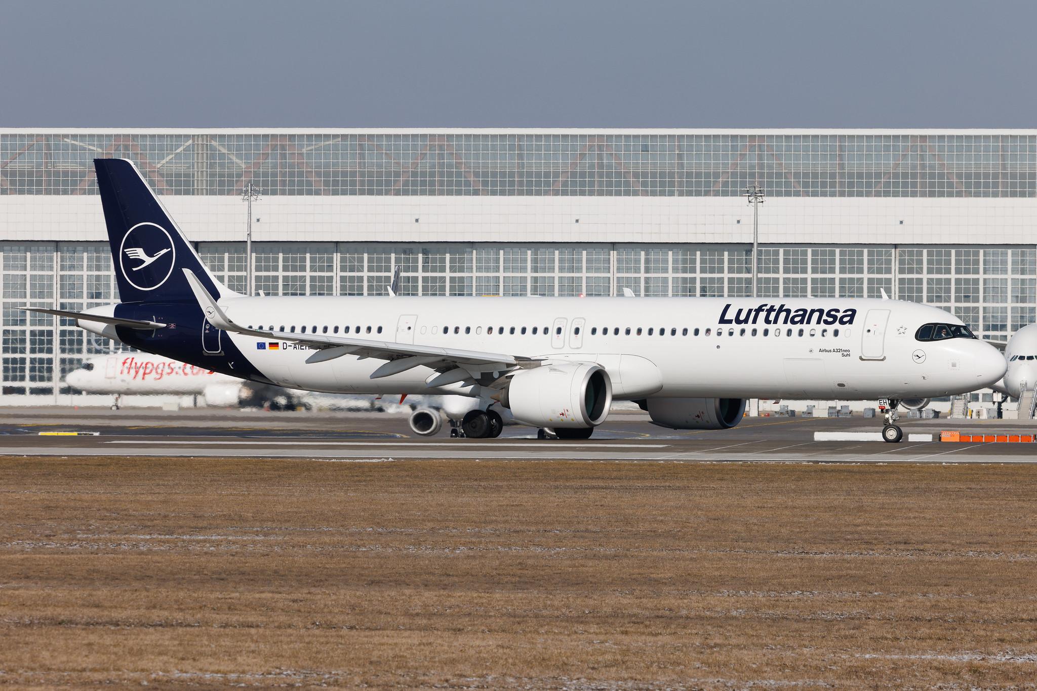 Munich Airport: Lufthansa (LH / DLH) | Airbus A321-271NX A21N | D-AIEH | MSN 10318