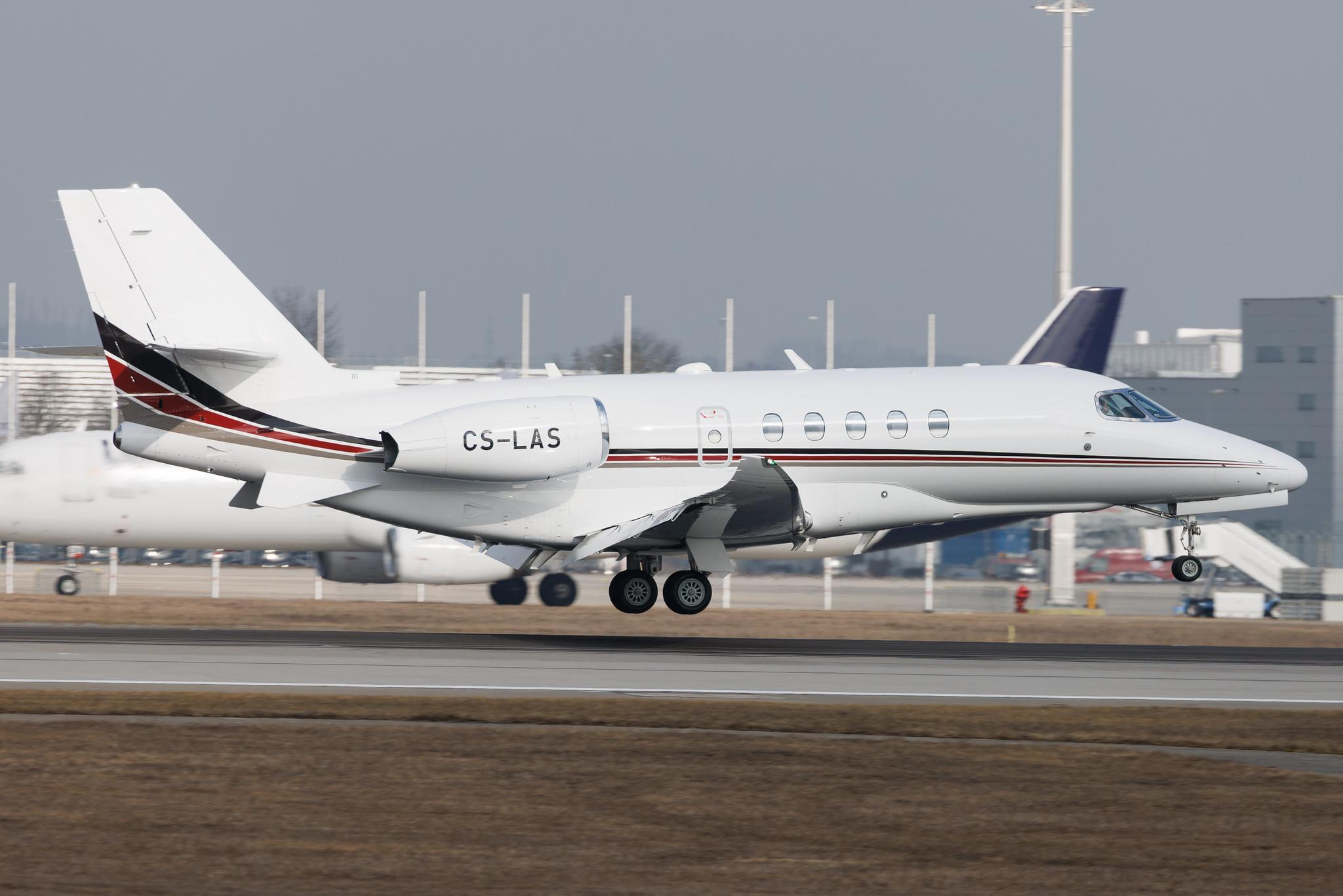 Munich Airport: NetJets Europe (/ NJE) | Cessna 680A Citation Latitude C68A | CS-LAS | MSN 680A-0015