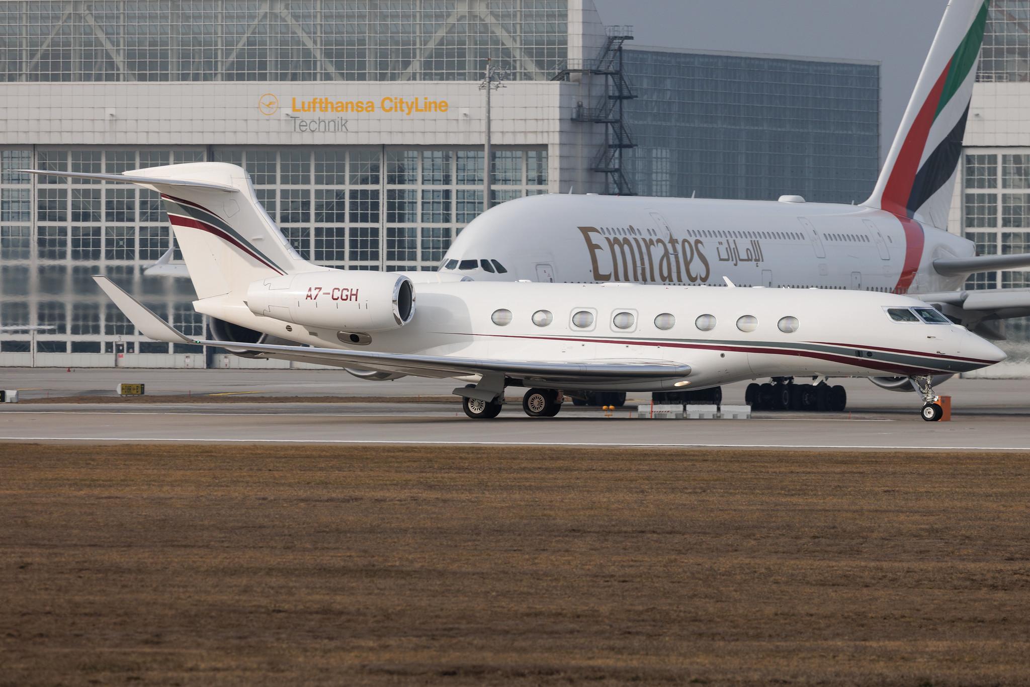 Munich Airport: Qatar Executive (QE / QQE) | Gulfstream G650ER GLF6 | A7-CGH | MSN 6465