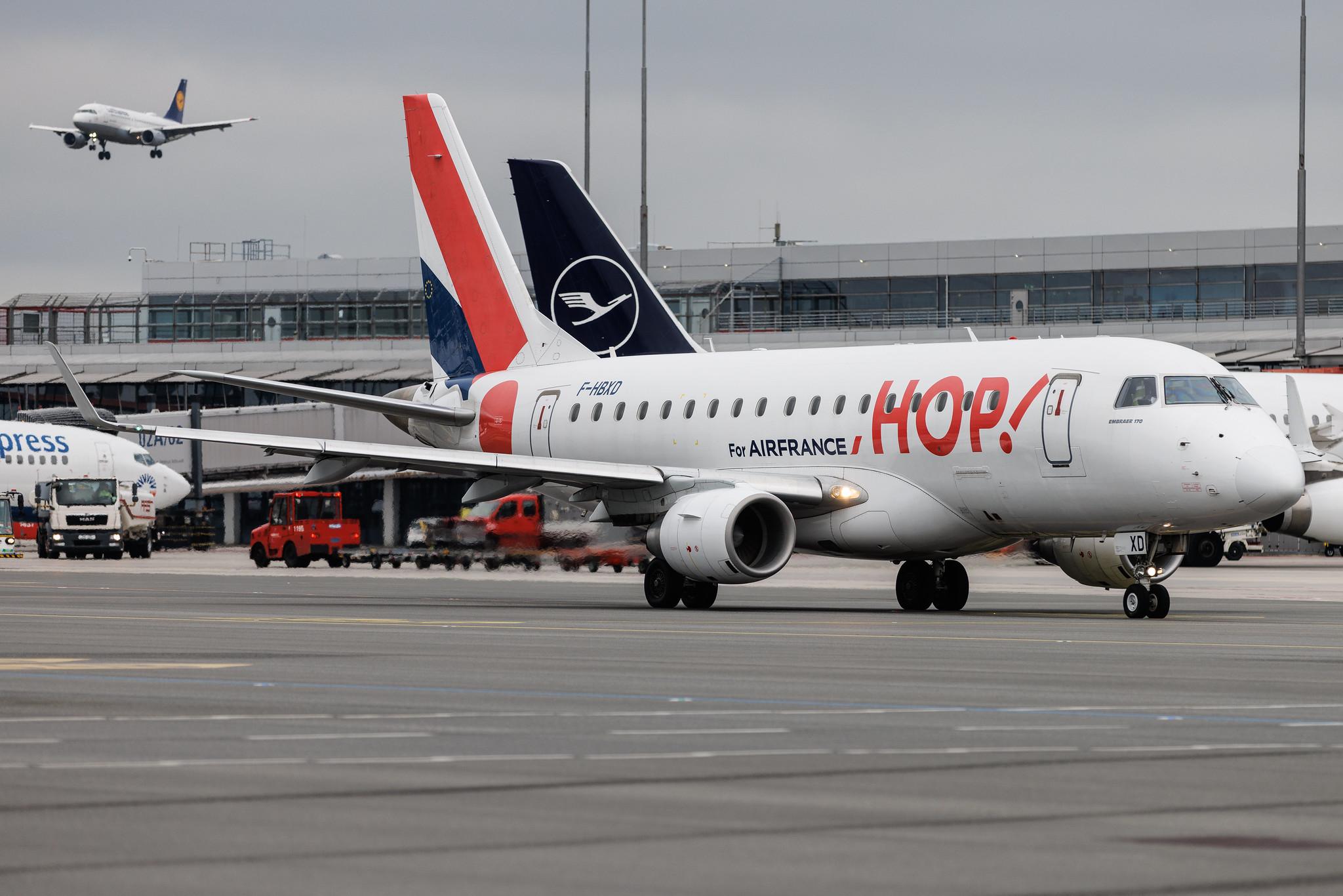 Hamburg Airport: Air France (AF / AFR) | Operator: Air France Hop | Embraer E170STD E170 | F-HBXD | MSN 17000281
