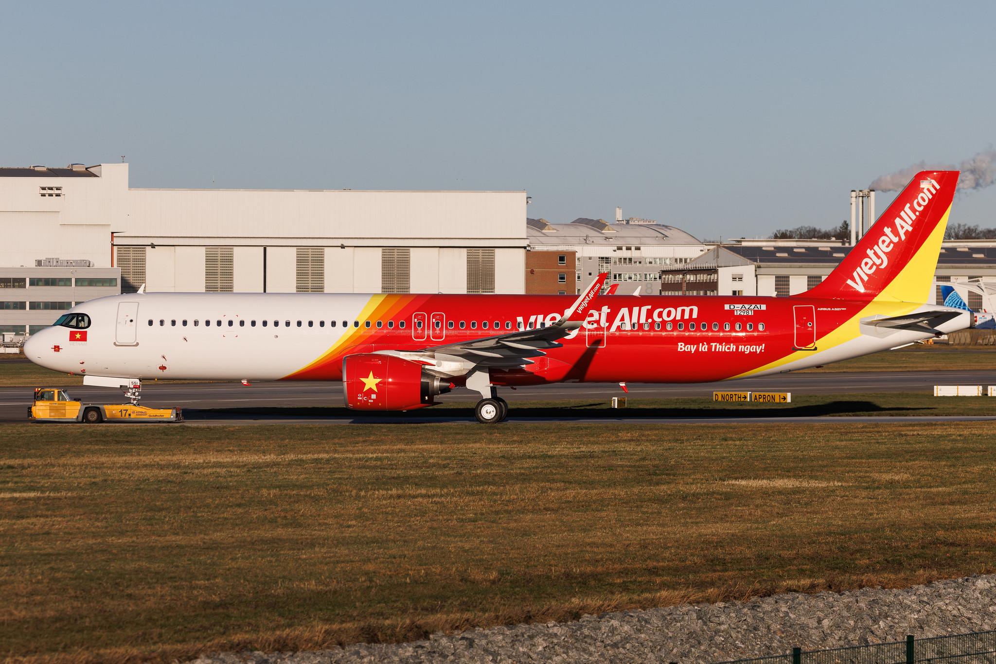 Hamburg Finkenwerder: VietJetAir (VJ / VJC) | Airbus A321-271NX A21N | D-AZAI | VN-A551 | MSN 12981