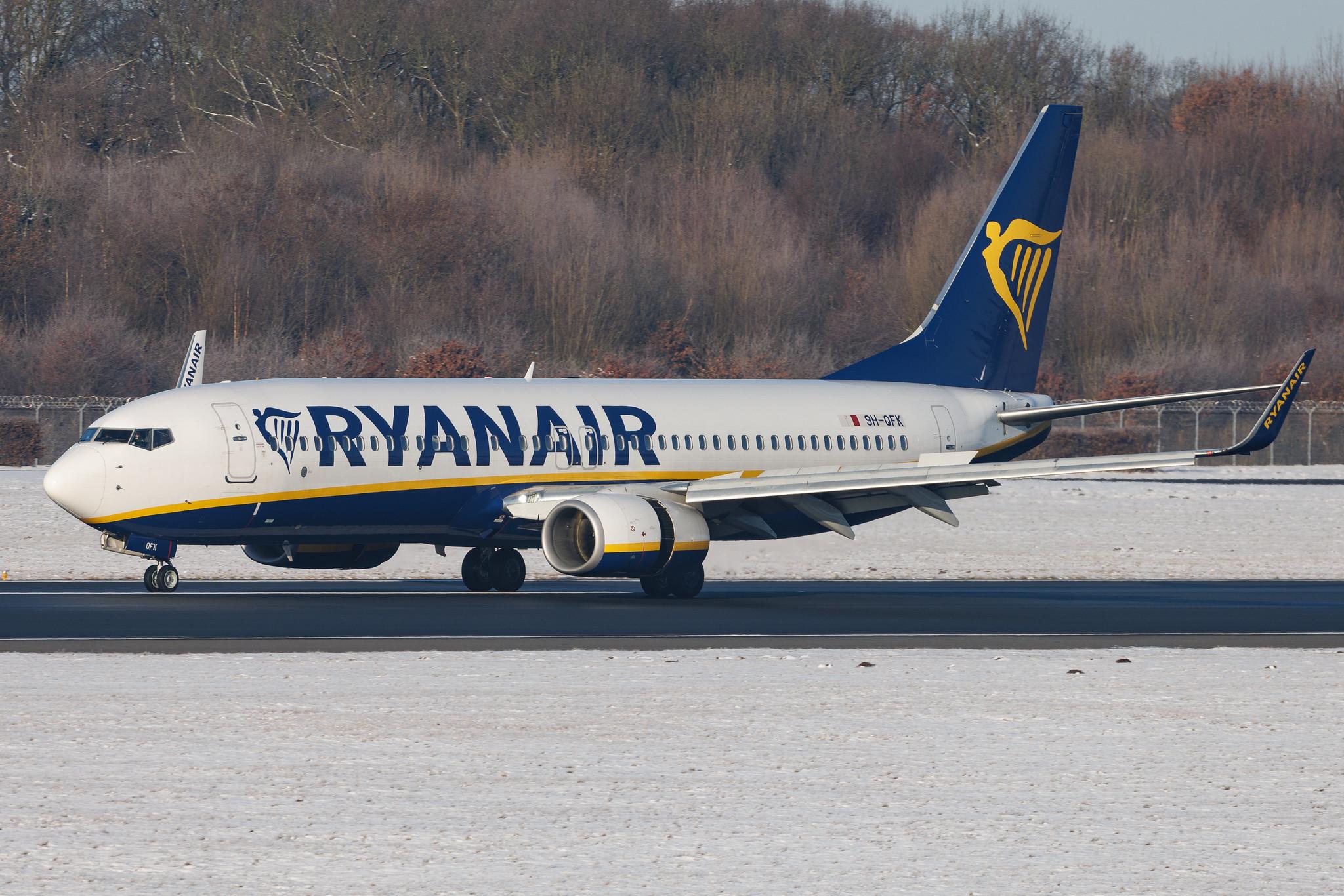 Hamburg Airport: Ryanair (FR / RYR) | Operator: Malta Air | Boeing 737-8AS B738 | 9H-QFK | MSN 44779