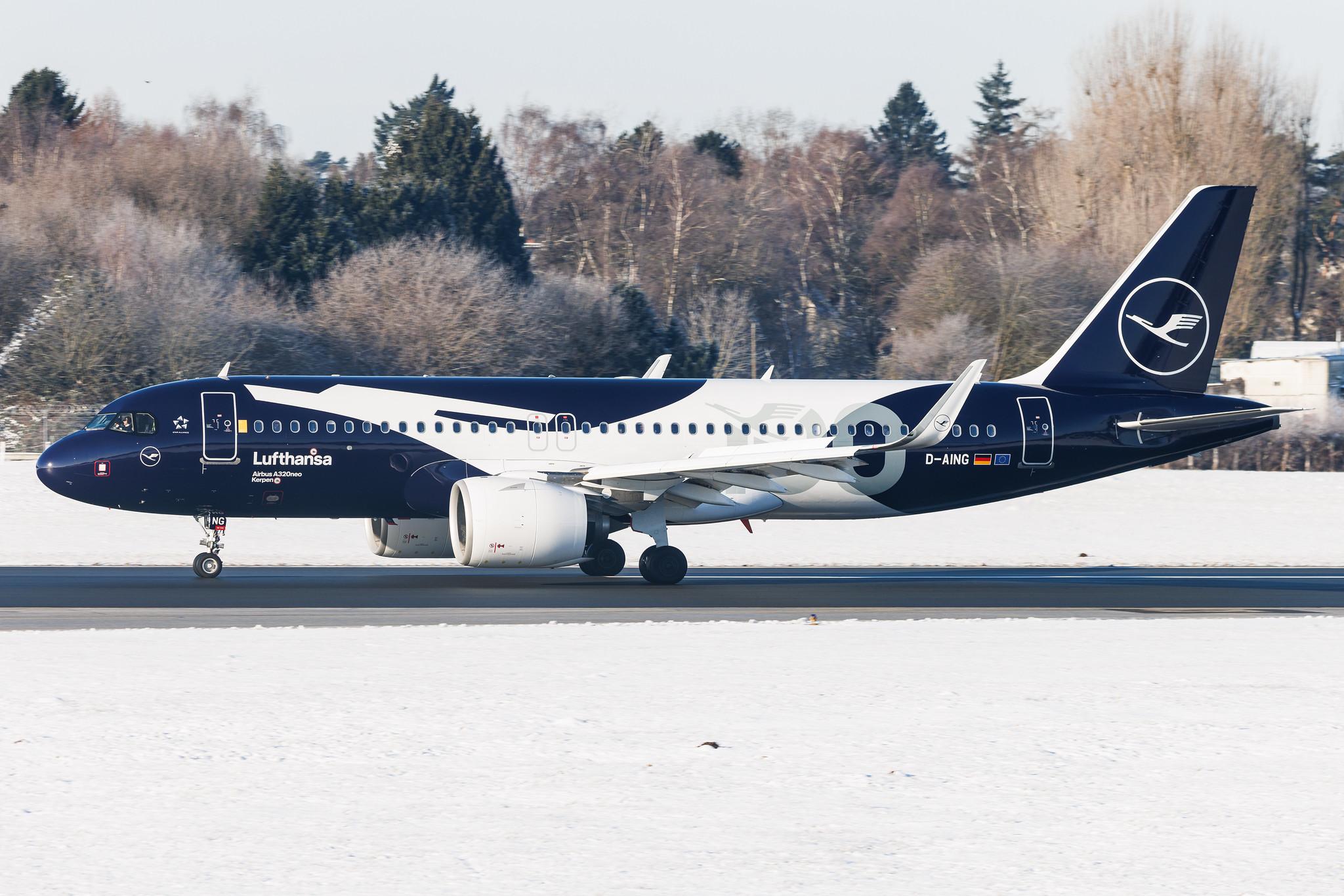 Hamburg Airport: Lufthansa (LH / DLH) | Livery: 100th Anniversary Livery | Airbus A320-271N A20N | D-AING | MSN 7588