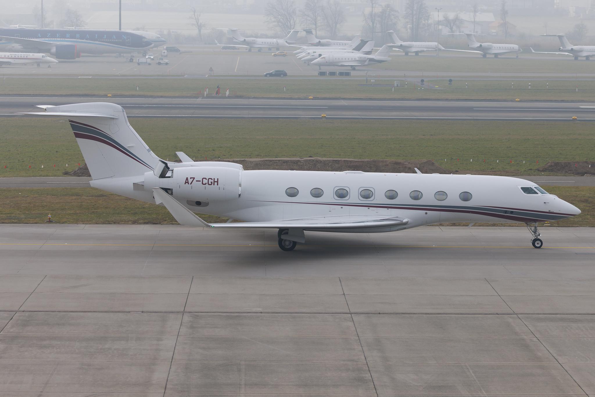 Flughafen Zürich: Qatar Executive (QE / QQE) | Gulfstream G650ER GLF6 | A7-CGH | MSN 6465