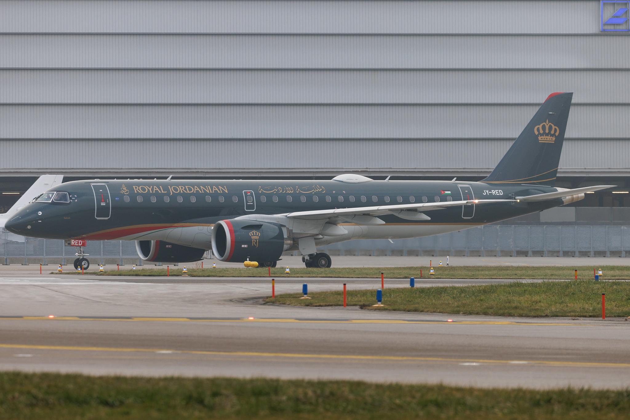 Flughafen Zürich: Royal Jordanian (RJ / RJA) | Embraer E190-E2 E290 | JY-RED | MSN 19020139