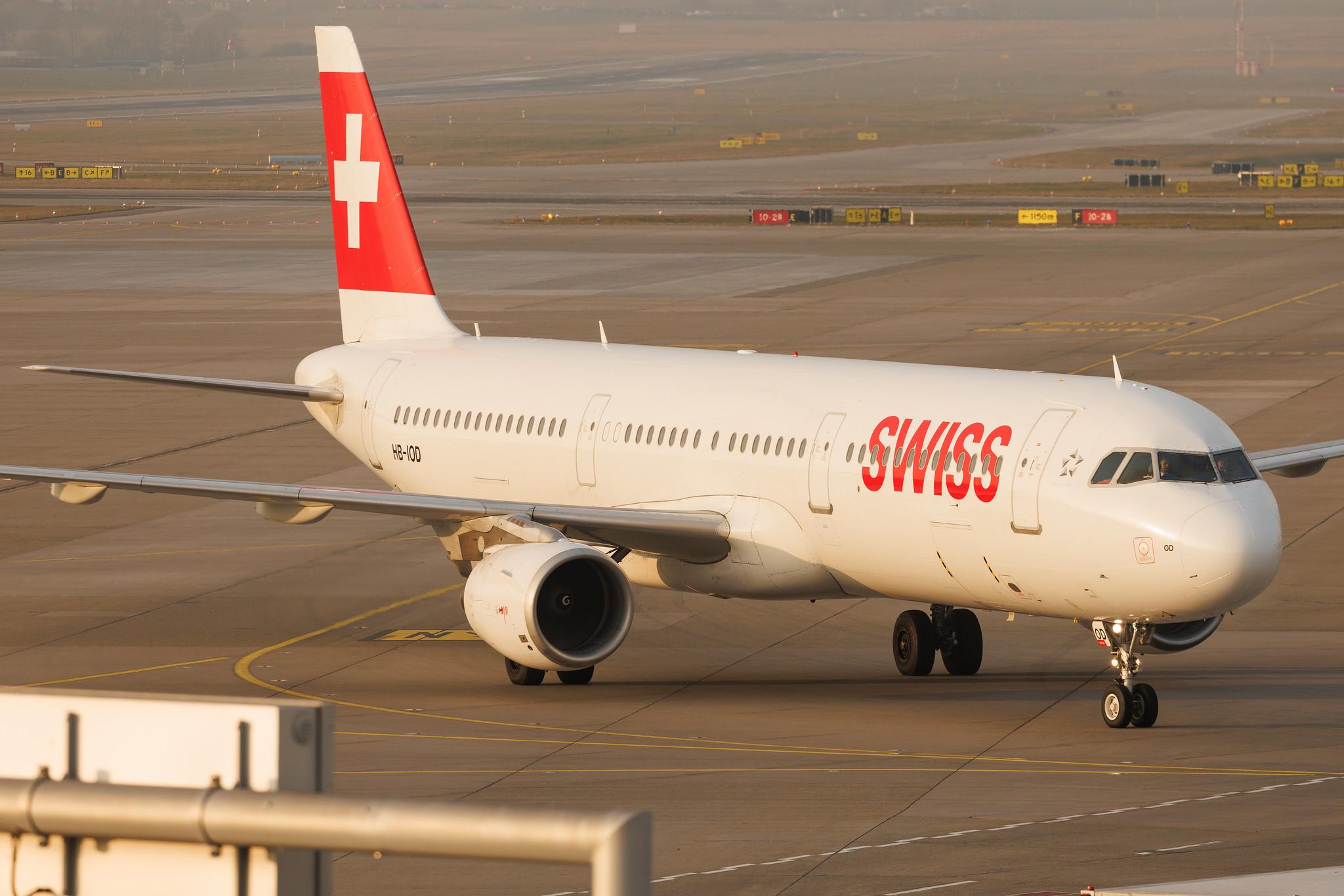 Flughafen Zürich: Swiss (LX / SWR) | Airbus A321-111 A321 | HB-IOD | MSN 0522