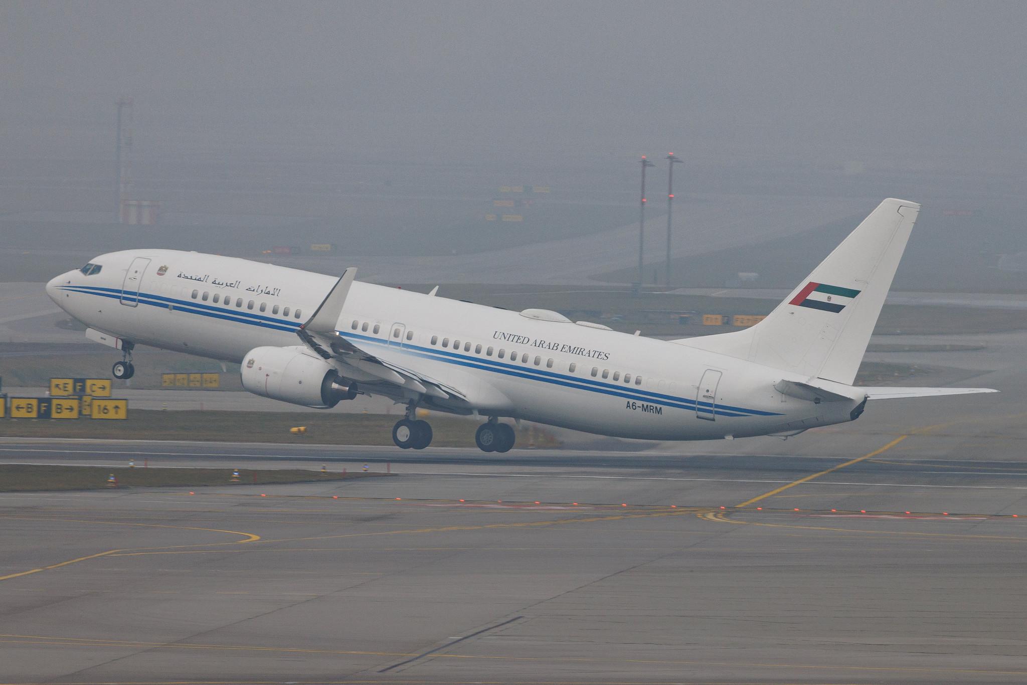 Flughafen Zürich: United Arab Emirates - Dubai Air Wing (DUB) | Operator: Dubai Air Wing | Boeing 737-8EC(BBJ2) B738 | A6-MRM | MSN 32450