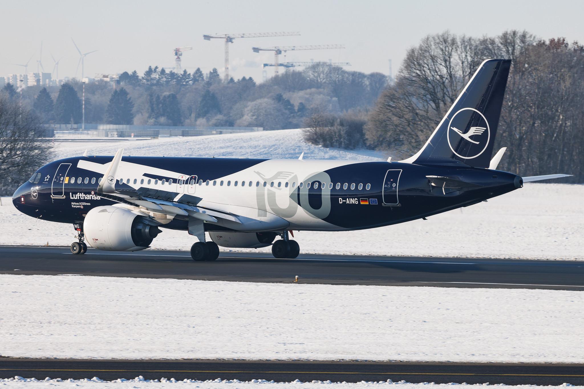 Hamburg Airport: Lufthansa (LH / DLH) | Livery: 100th Anniversary Livery | Airbus A320-271N A20N | D-AING | MSN 7588