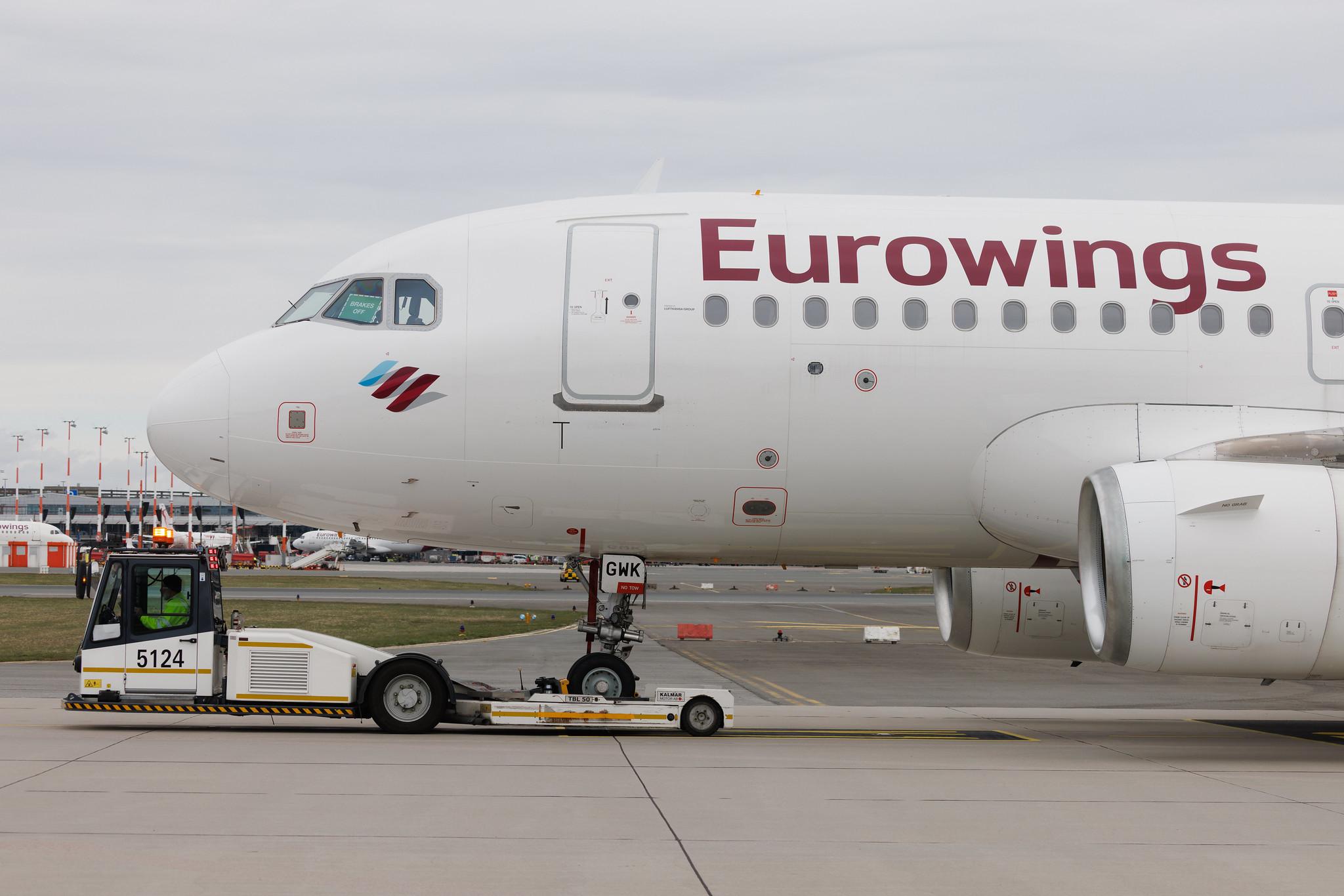 Hamburg Airport: Eurowings (EW / EWG) | Airbus A319-132 A319 | D-AGWK | MSN 3500